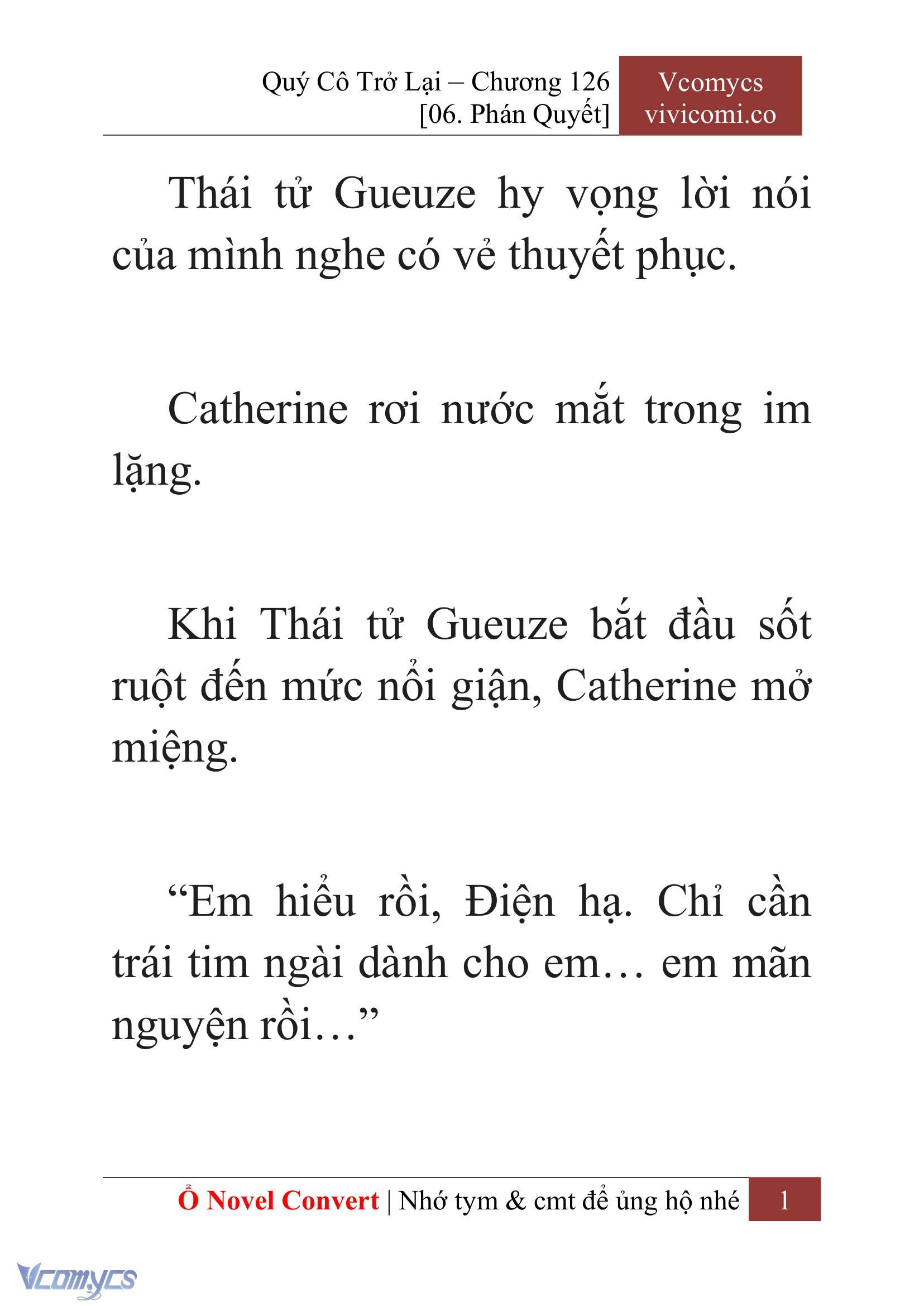 [Novel] Quý Cô Trở Lại Chap 126 - Trang 2