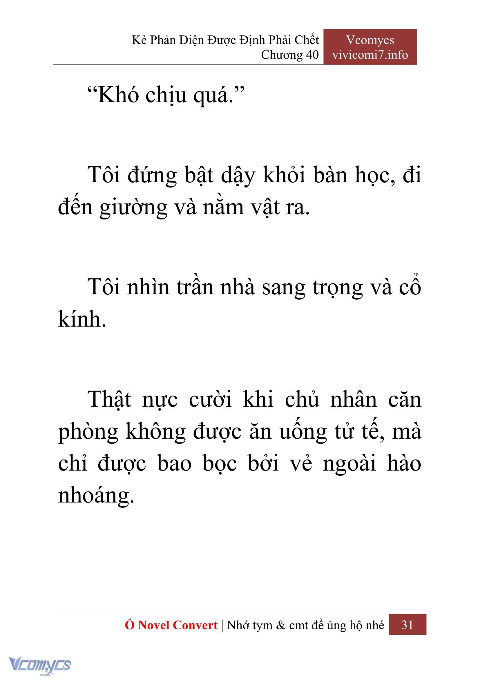 [Novel] Kẻ Phản Diện Được Định Phải Chết Chap 40 - Next Chap 41