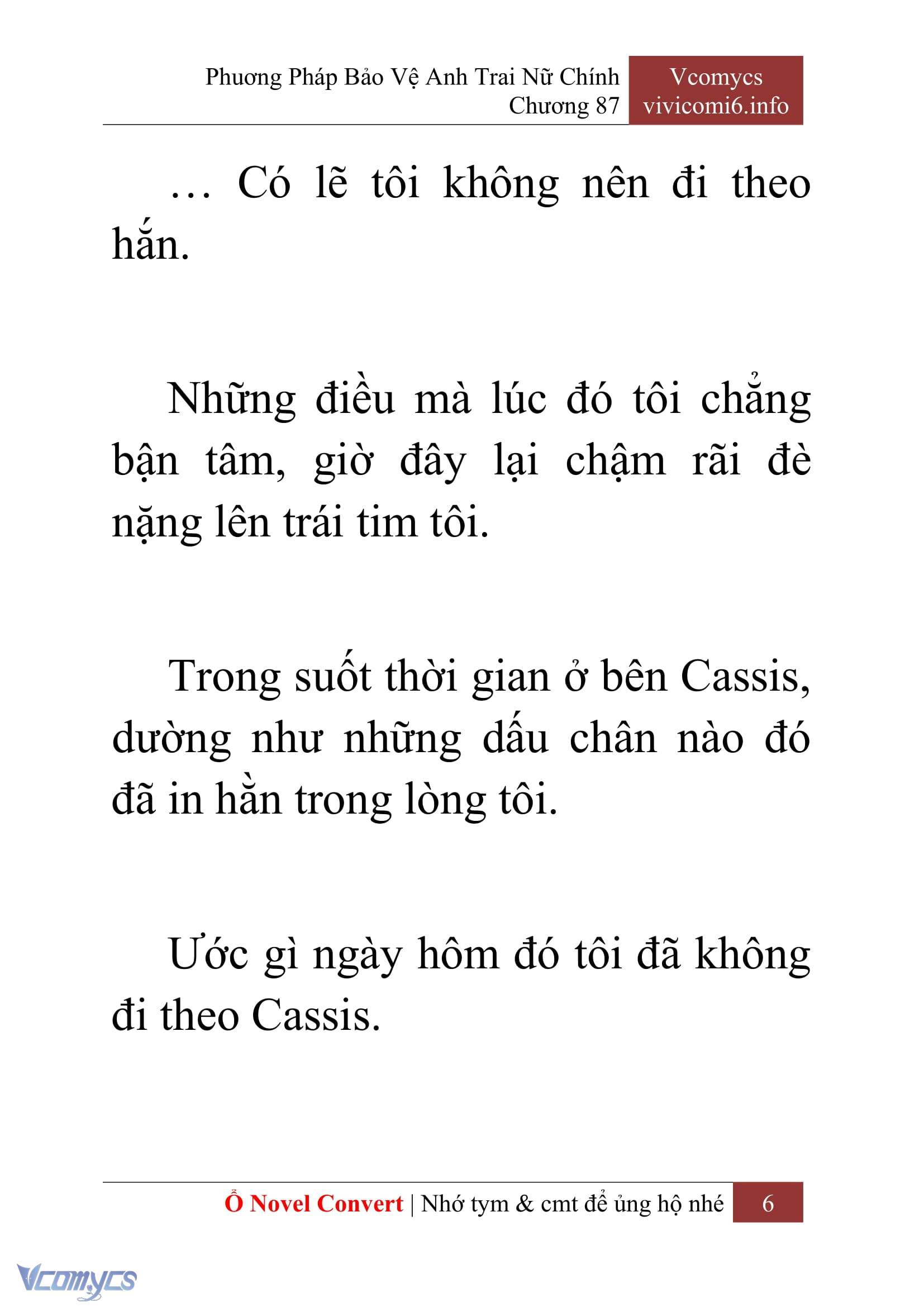 [Novel] Phương Pháp Bảo Vệ Anh Trai Nữ Chính Chap 87 - Trang 2