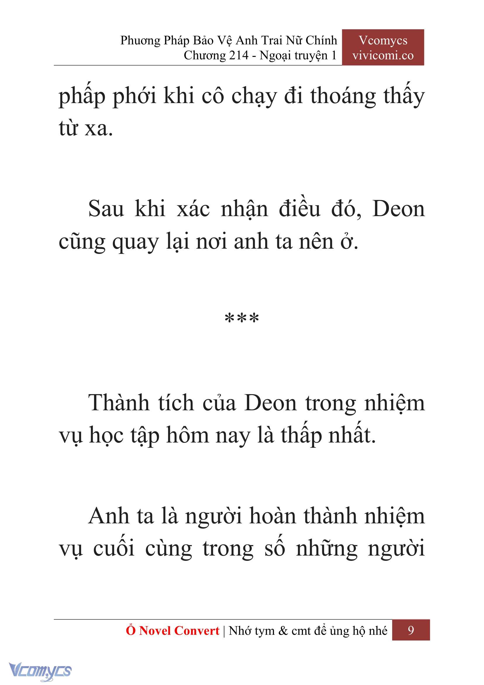 [Novel] Phương Pháp Bảo Vệ Anh Trai Nữ Chính Chap 214 - Trang 2