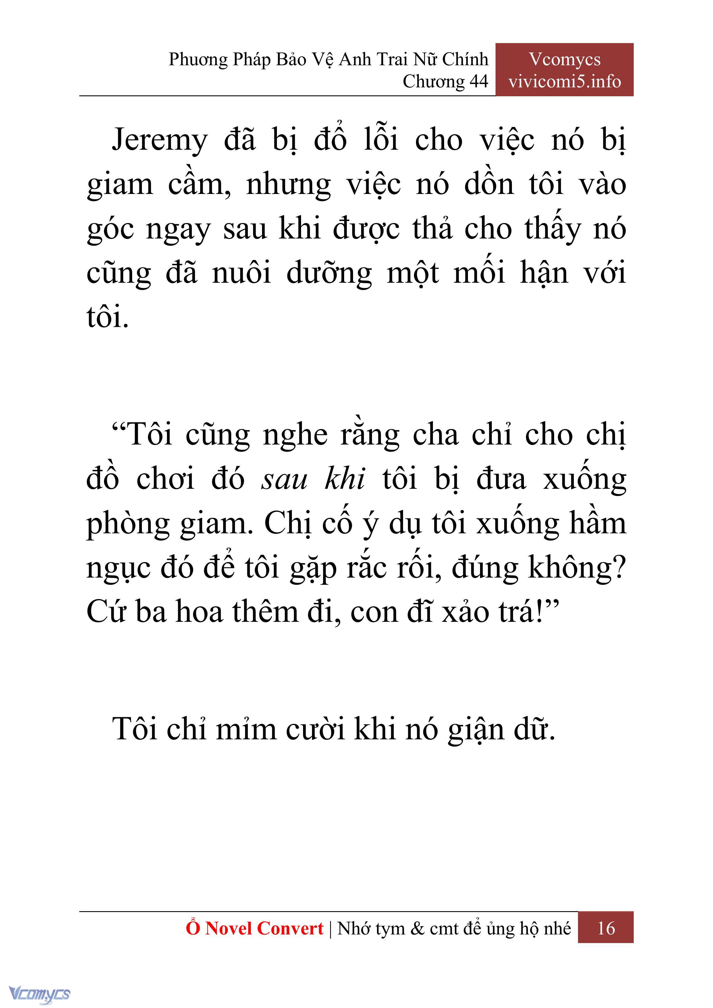 [Novel] Phương Pháp Bảo Vệ Anh Trai Nữ Chính Chap 44 - Trang 2