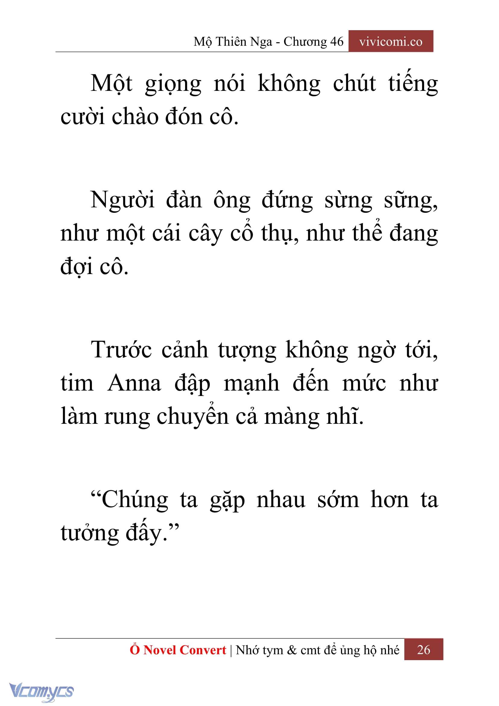 [Novel] Mộ Thiên Nga Chap 46 - Trang 2