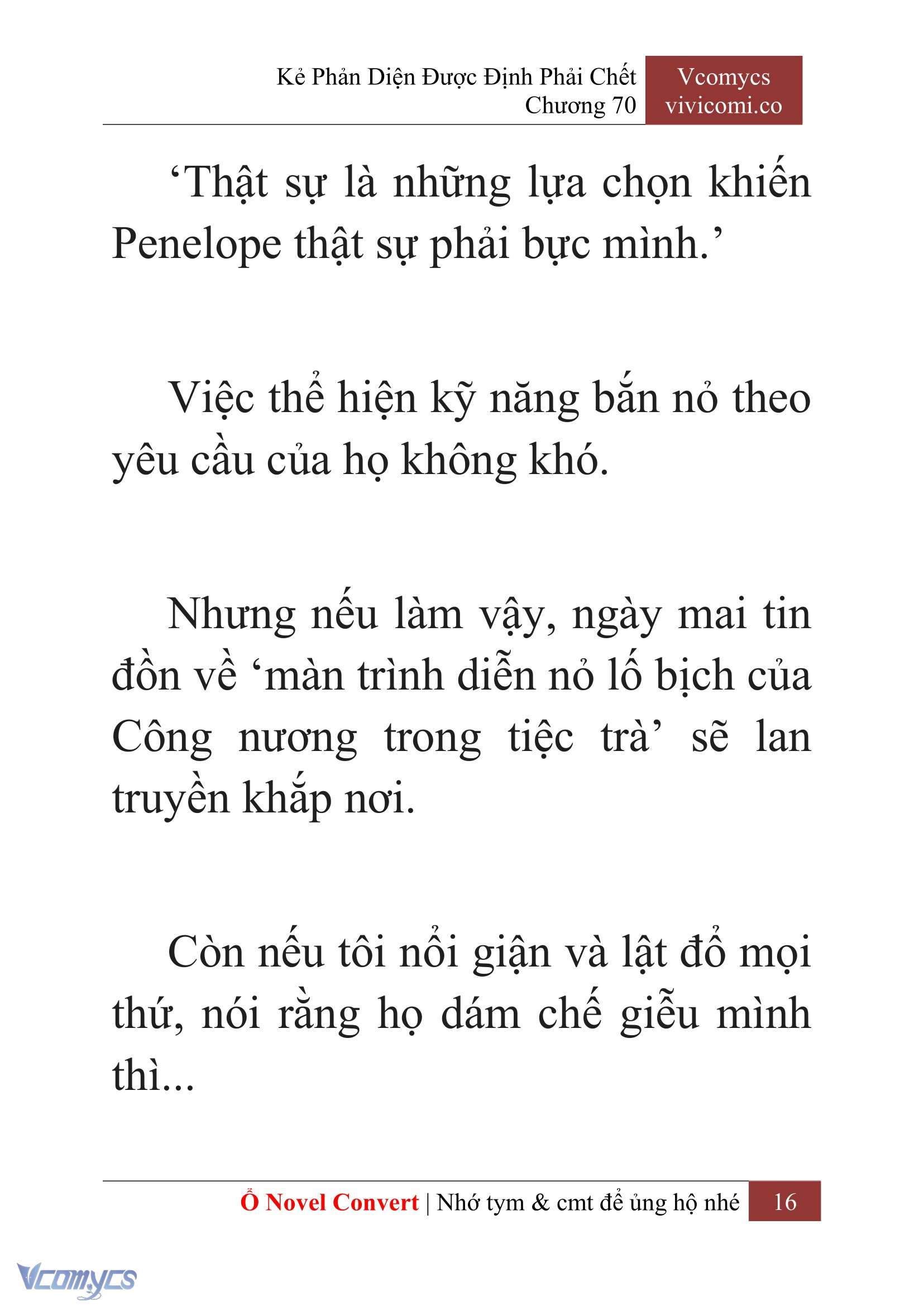 [Novel] Kẻ Phản Diện Được Định Phải Chết Chap 70 - Next Chap 71