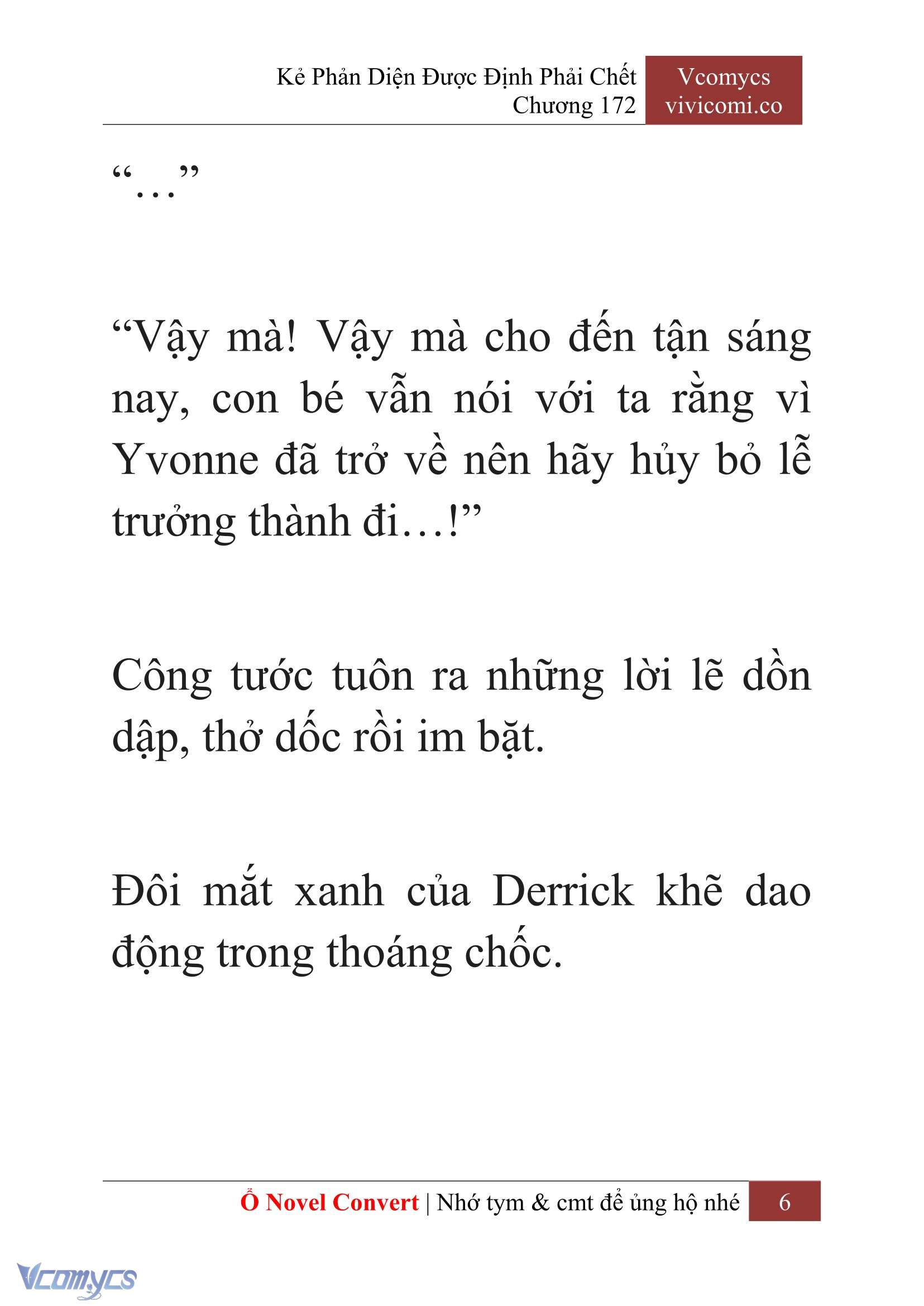 [Novel] Kẻ Phản Diện Được Định Phải Chết Chap 172 - Trang 2