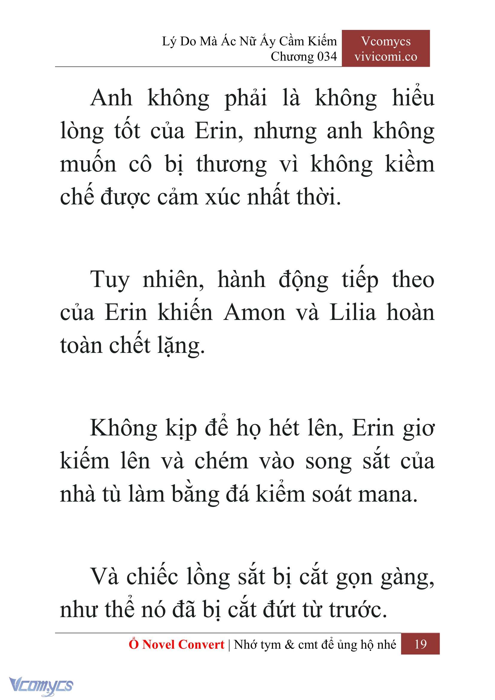 [Novel] Lý Do Mà Ác Nữ Ấy Cầm Kiếm Chap 34 - Trang 2