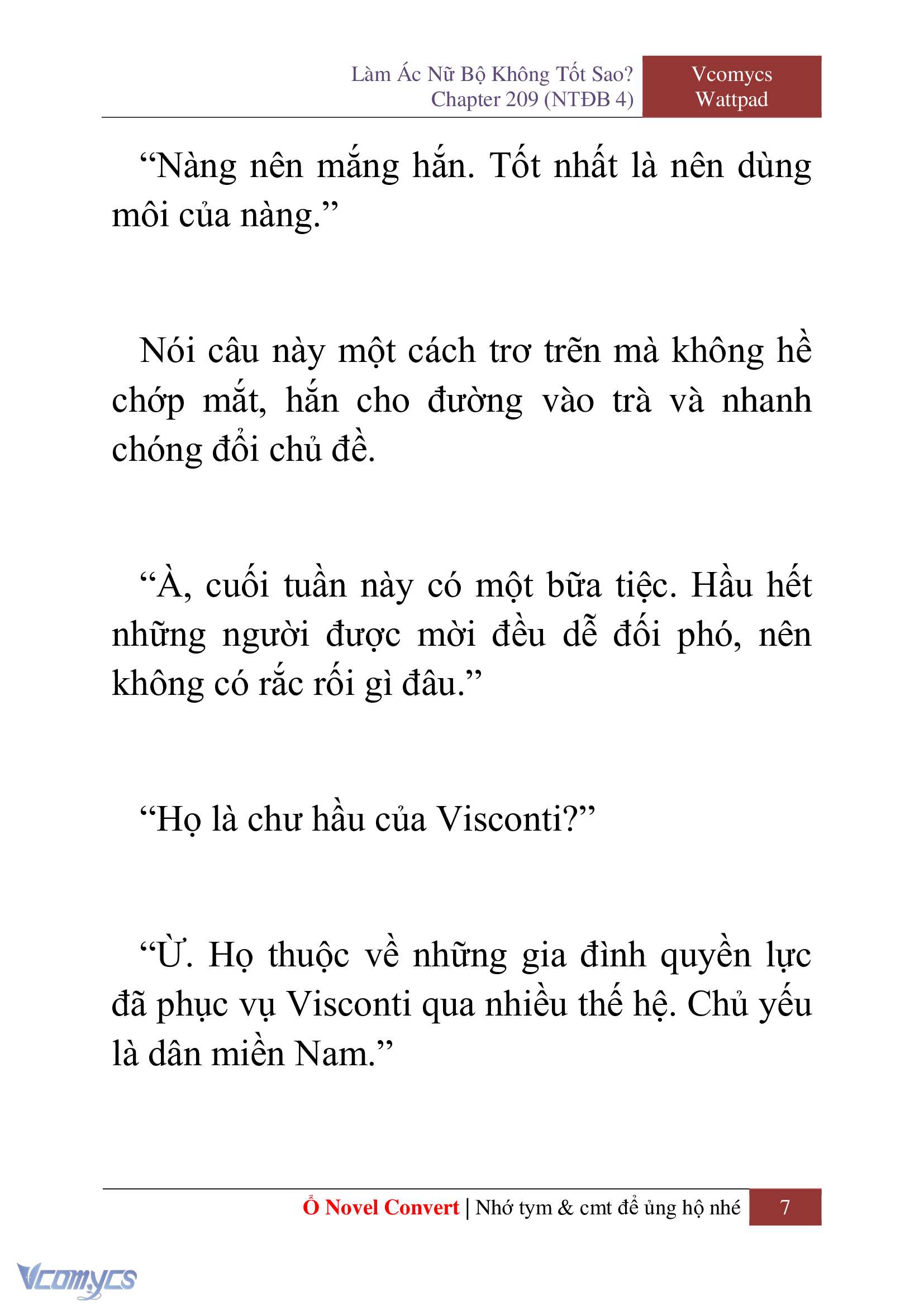 [Novel] Làm Ác Nữ Bộ Không Tốt Sao? Chap 209 - Trang 2