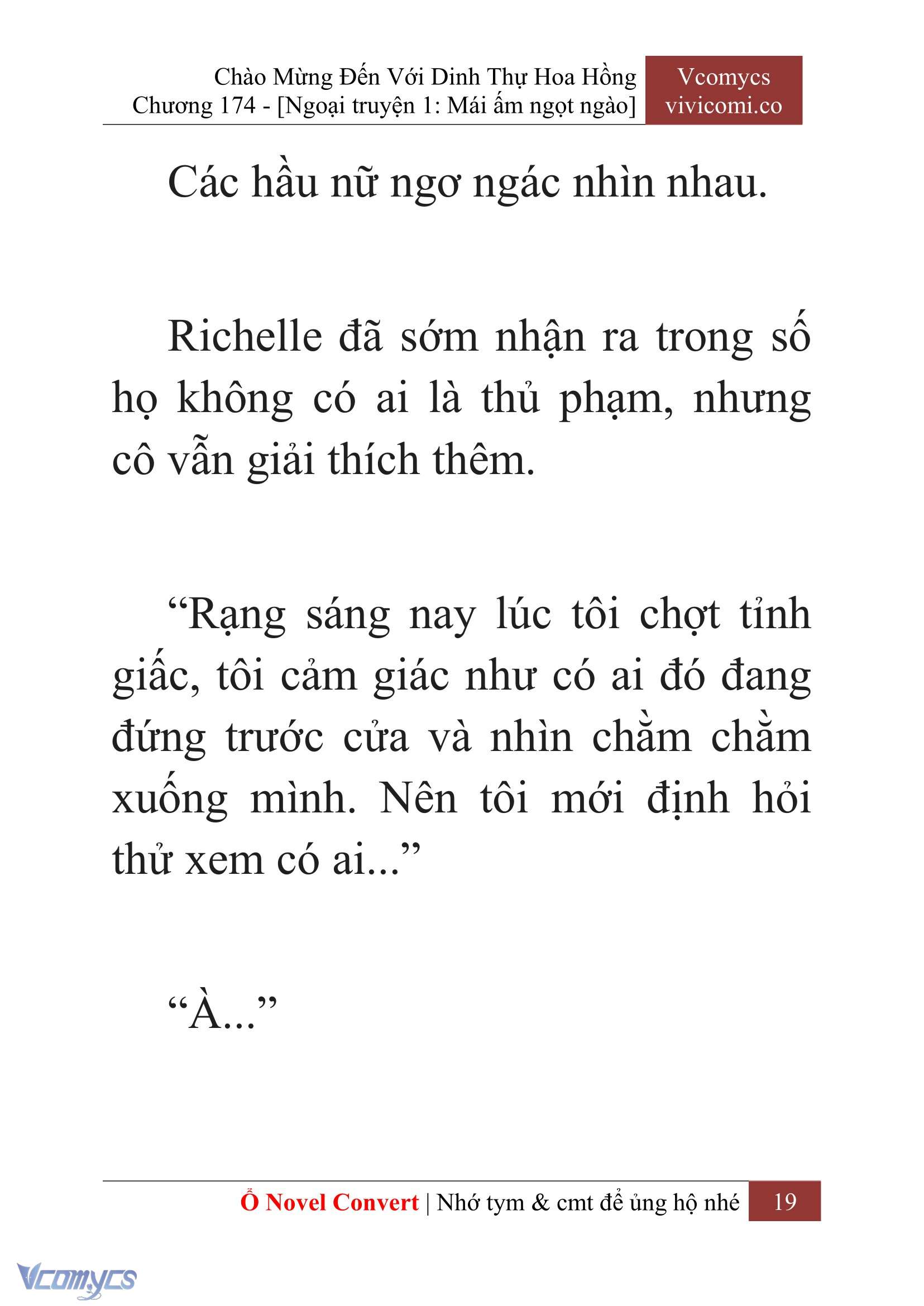 [Novel] Chào Mừng Đến Với Dinh Thự Hoa Hồng Chap 174 - Trang 2