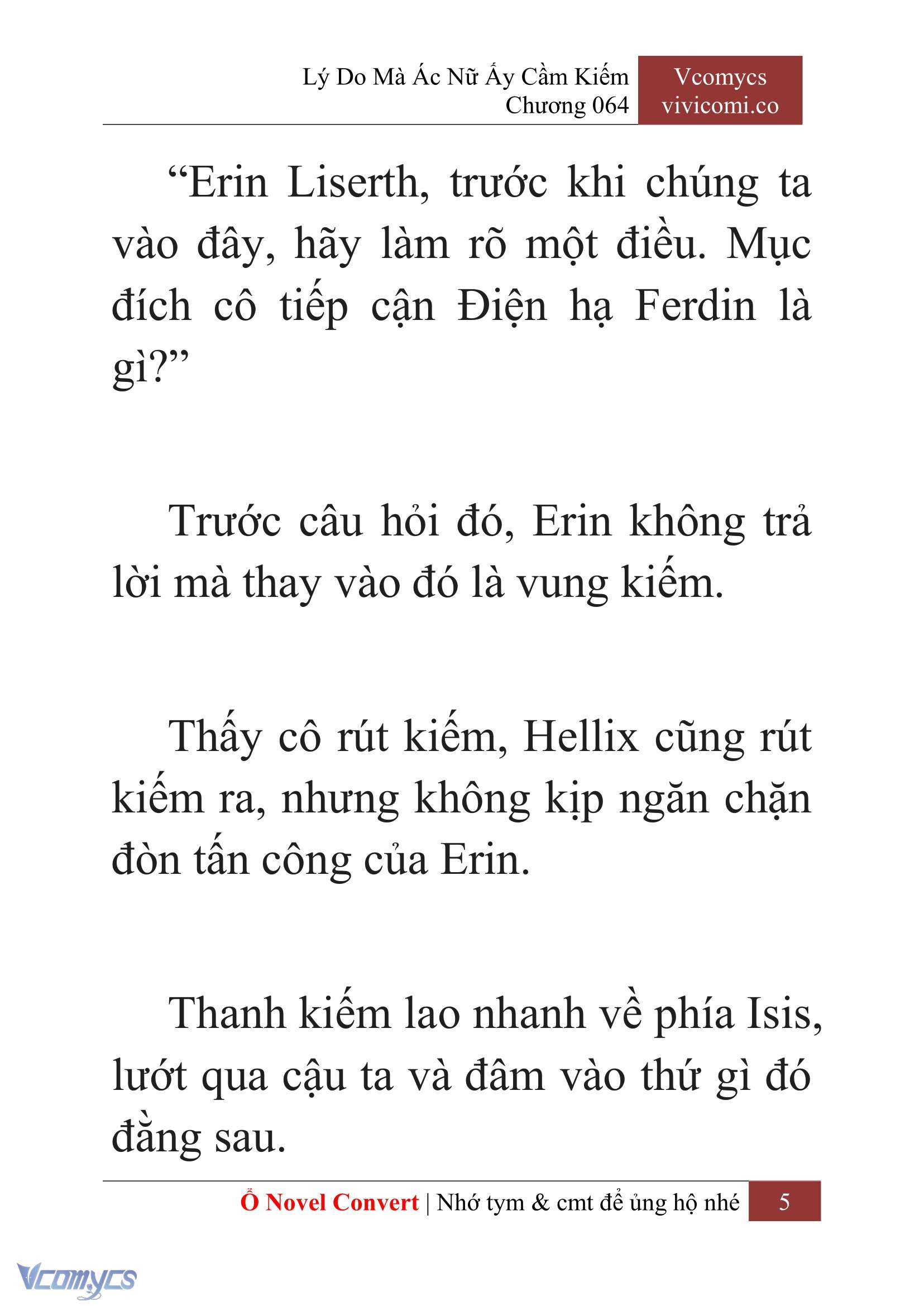 [Novel] Lý Do Mà Ác Nữ Ấy Cầm Kiếm Chap 64 - Trang 2