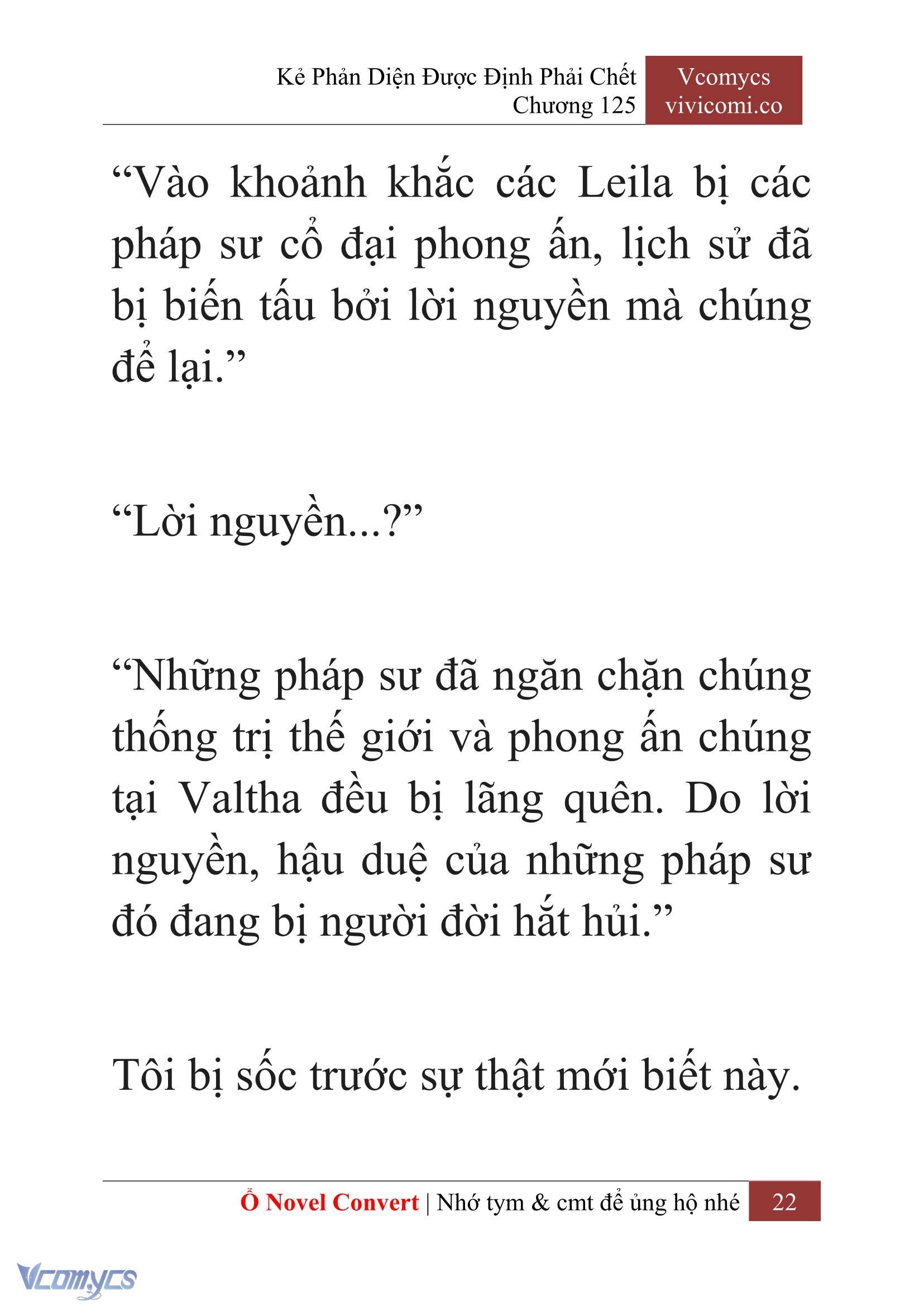 [Novel] Kẻ Phản Diện Được Định Phải Chết Chap 125 - Trang 2