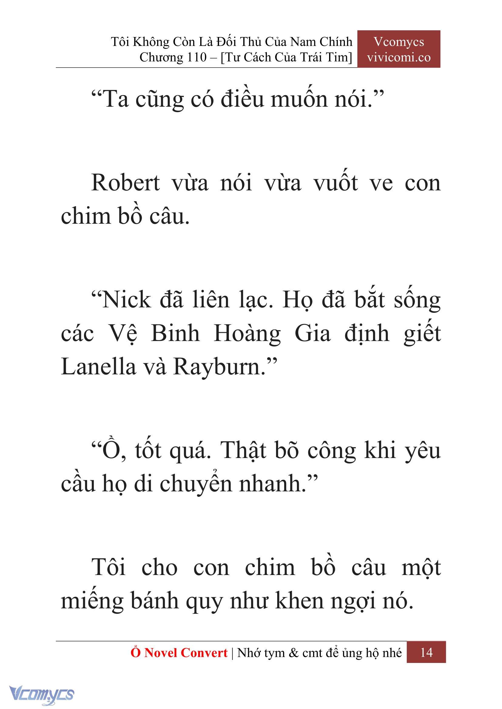 [Novel] Tôi Không Còn Là Đối Thủ Của Nam Chính Chap 110 - Trang 2