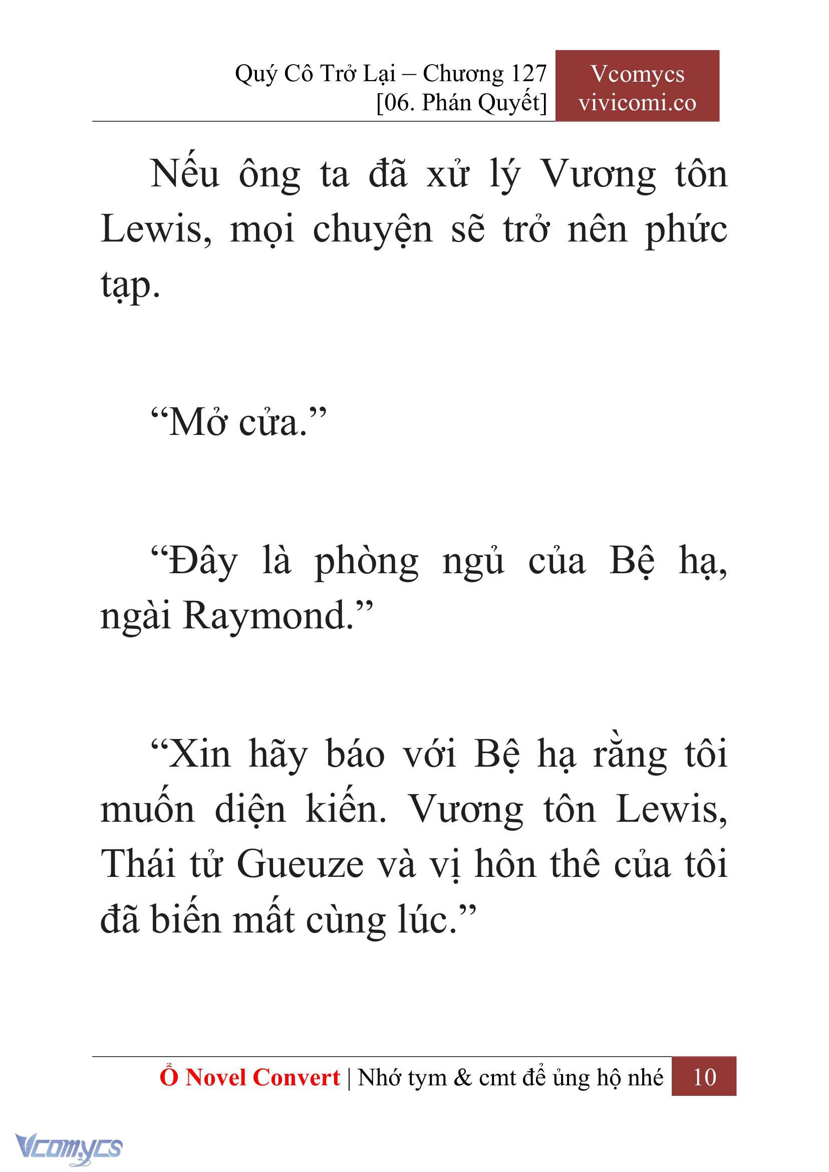 [Novel] Quý Cô Trở Lại Chap 127 - Trang 2