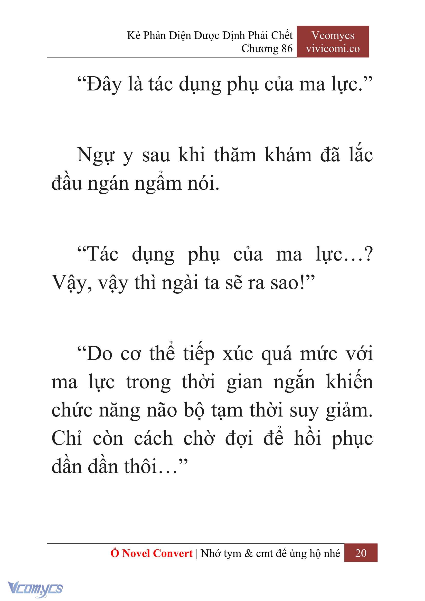 [Novel] Kẻ Phản Diện Được Định Phải Chết Chap 86 - Next Chap 87