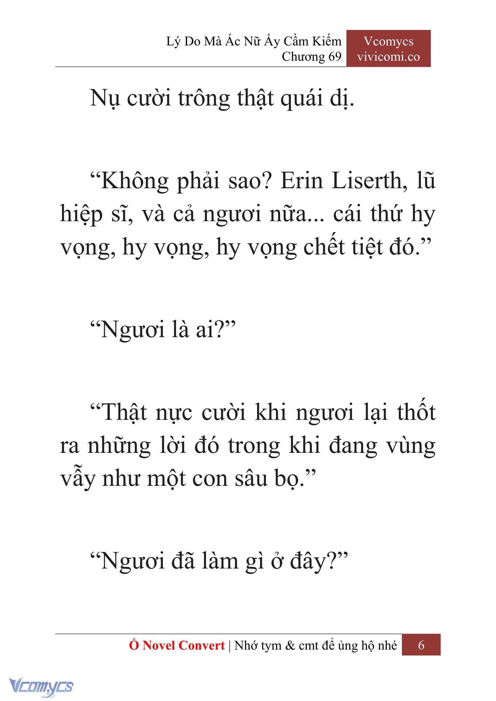 [Novel] Lý Do Mà Ác Nữ Ấy Cầm Kiếm Chap 69 - Trang 2