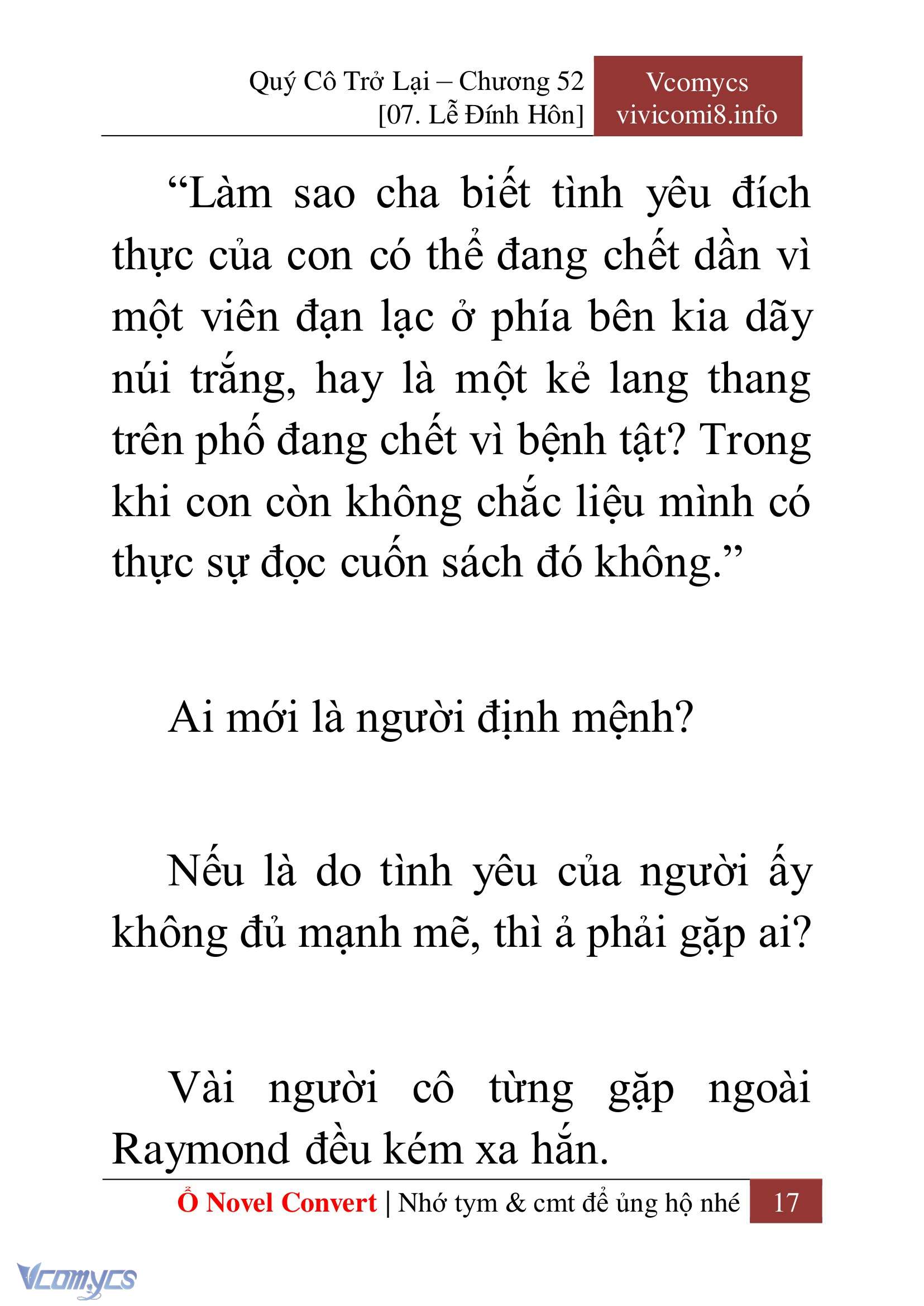 [Novel] Quý Cô Trở Lại Chap 52 - Trang 2