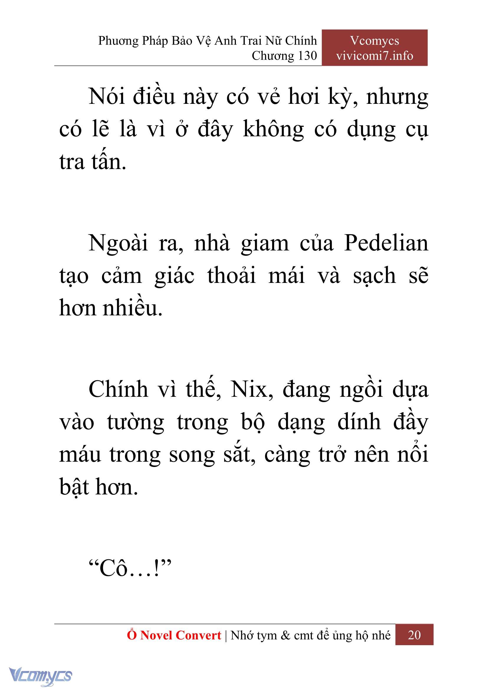 [Novel] Phương Pháp Bảo Vệ Anh Trai Nữ Chính Chap 130 - Next Chap 131