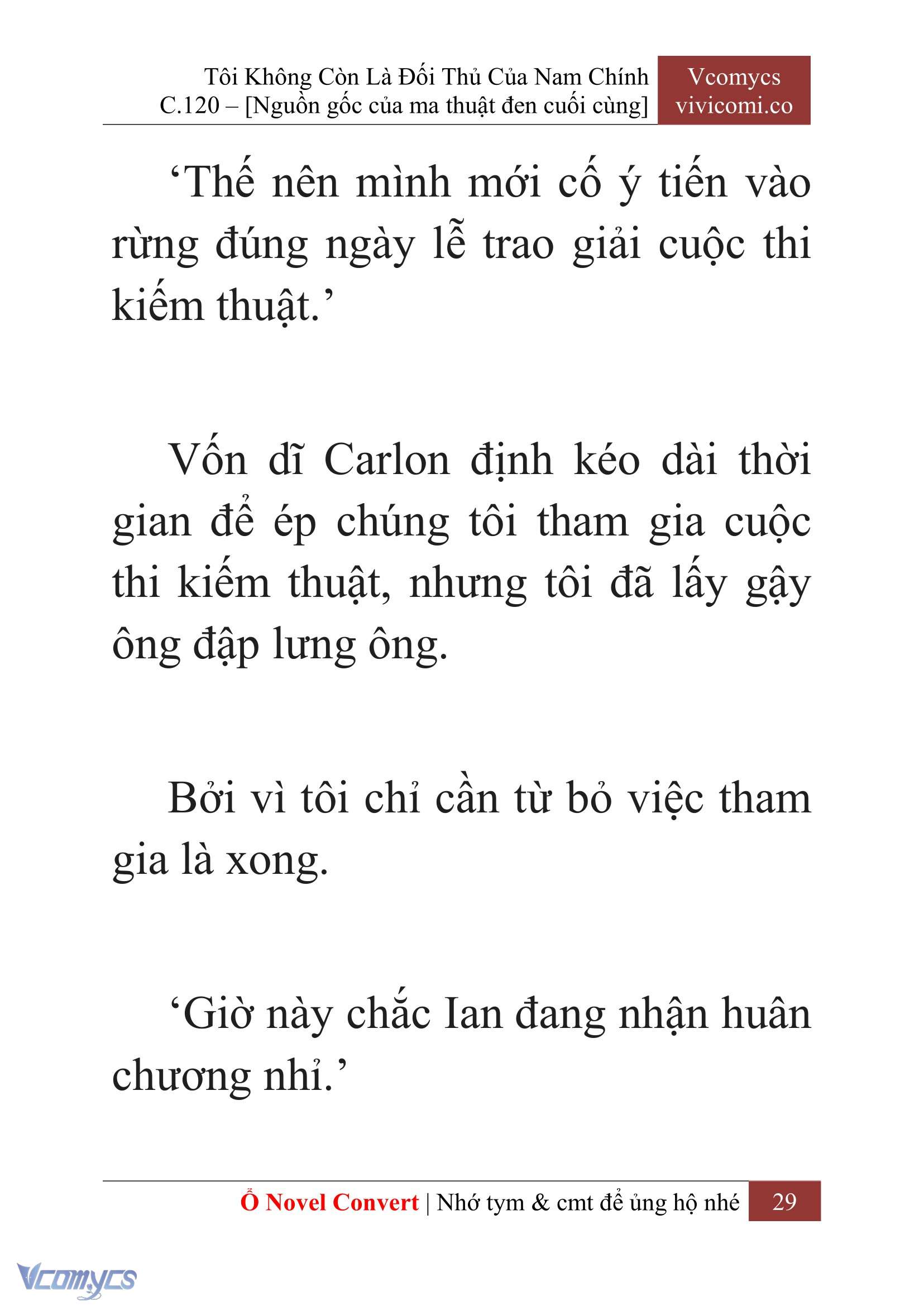 [Novel] Tôi Không Còn Là Đối Thủ Của Nam Chính Chap 120 - Trang 2