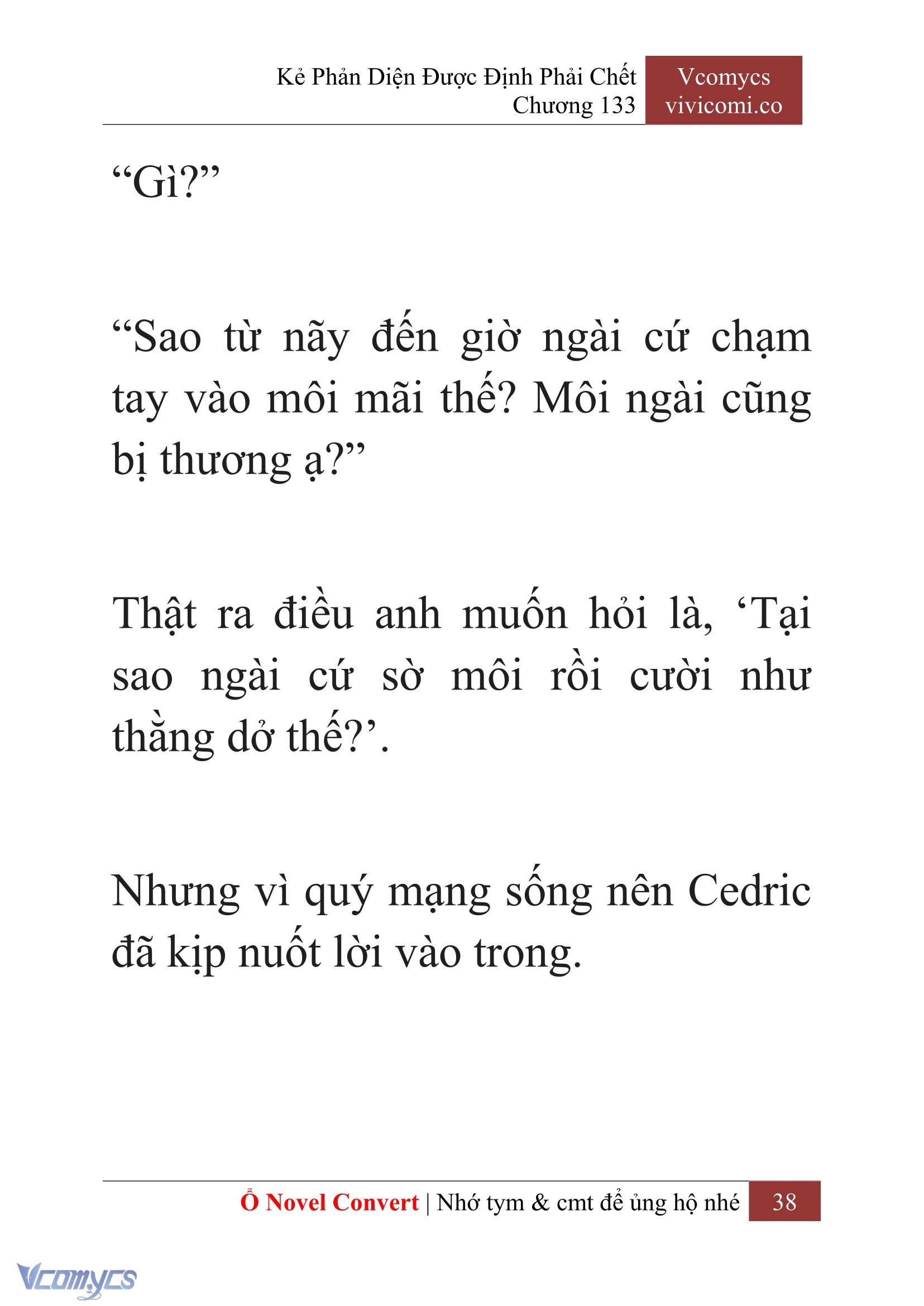 [Novel] Kẻ Phản Diện Được Định Phải Chết Chap 133 - Trang 2