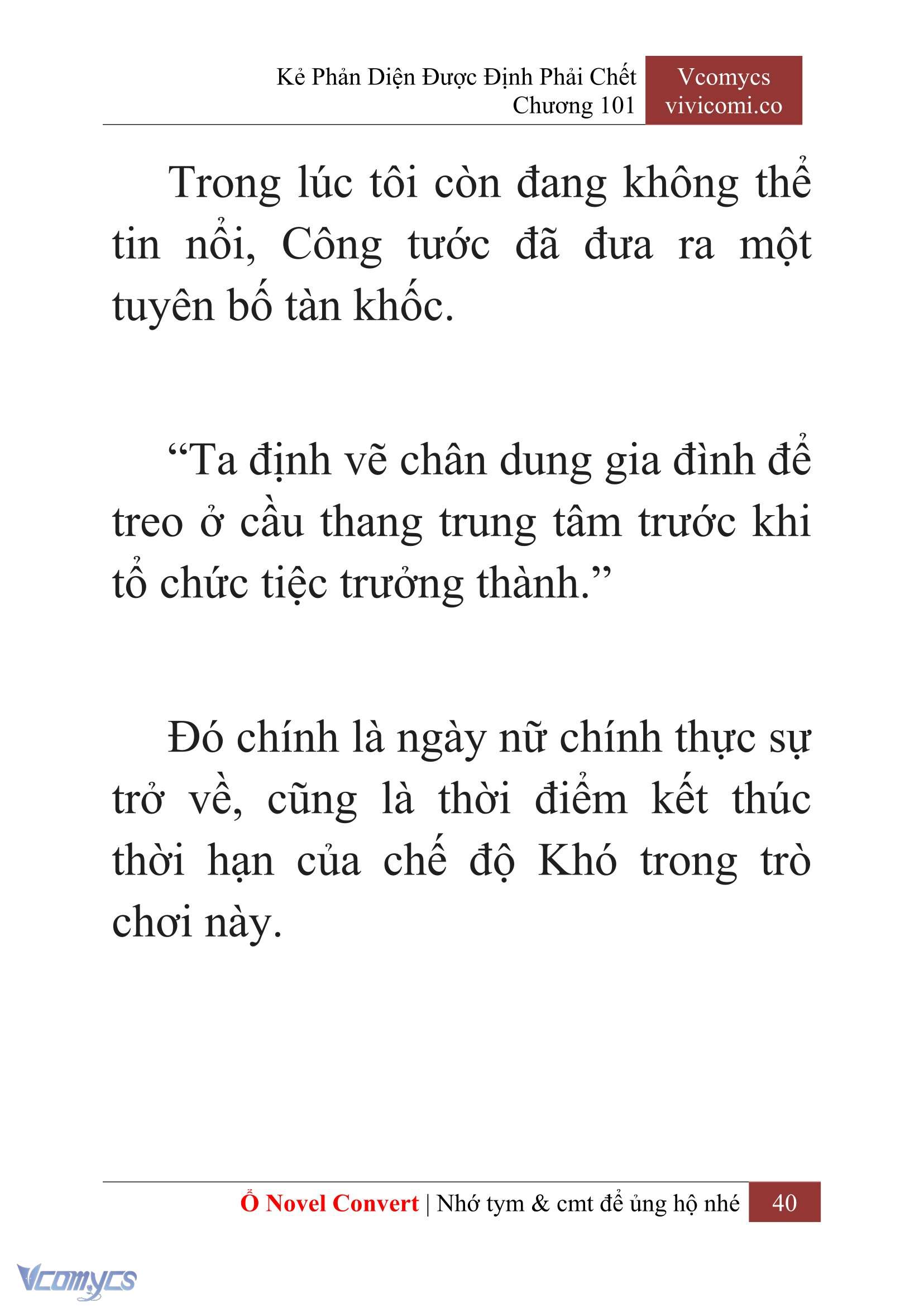 [Novel] Kẻ Phản Diện Được Định Phải Chết Chap 101 - Trang 2
