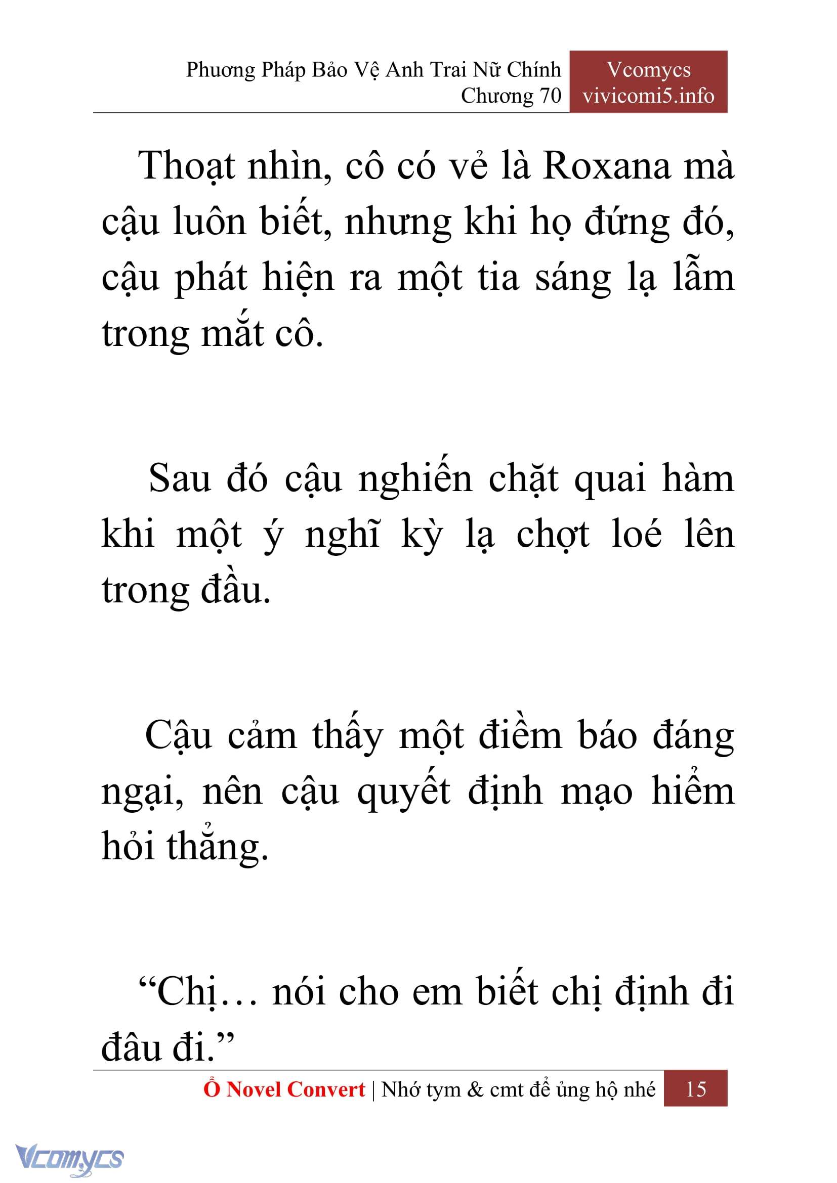 [Novel] Phương Pháp Bảo Vệ Anh Trai Nữ Chính Chap 70 - Trang 2
