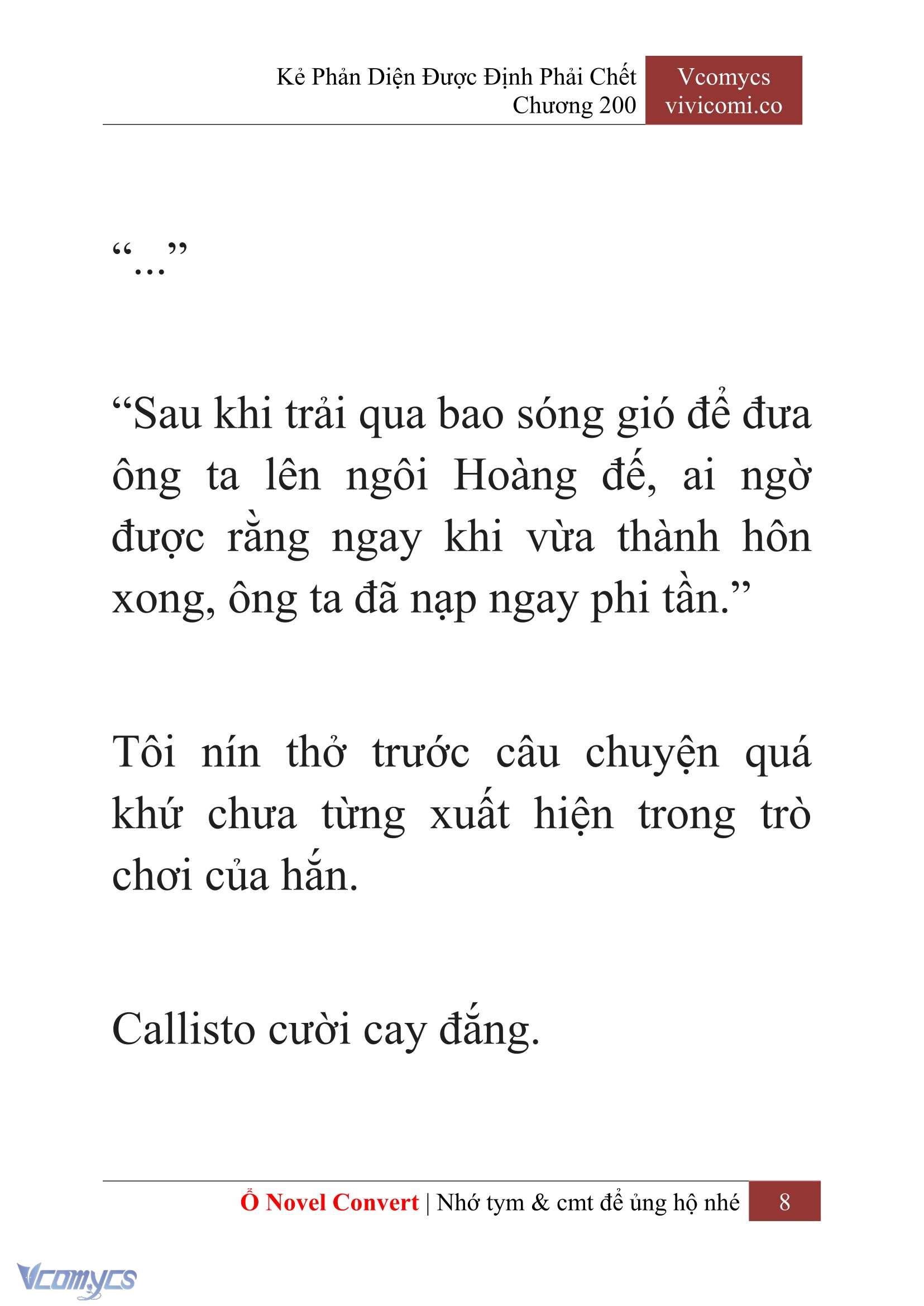 [Novel] Kẻ Phản Diện Được Định Phải Chết Chap 200 - Trang 2