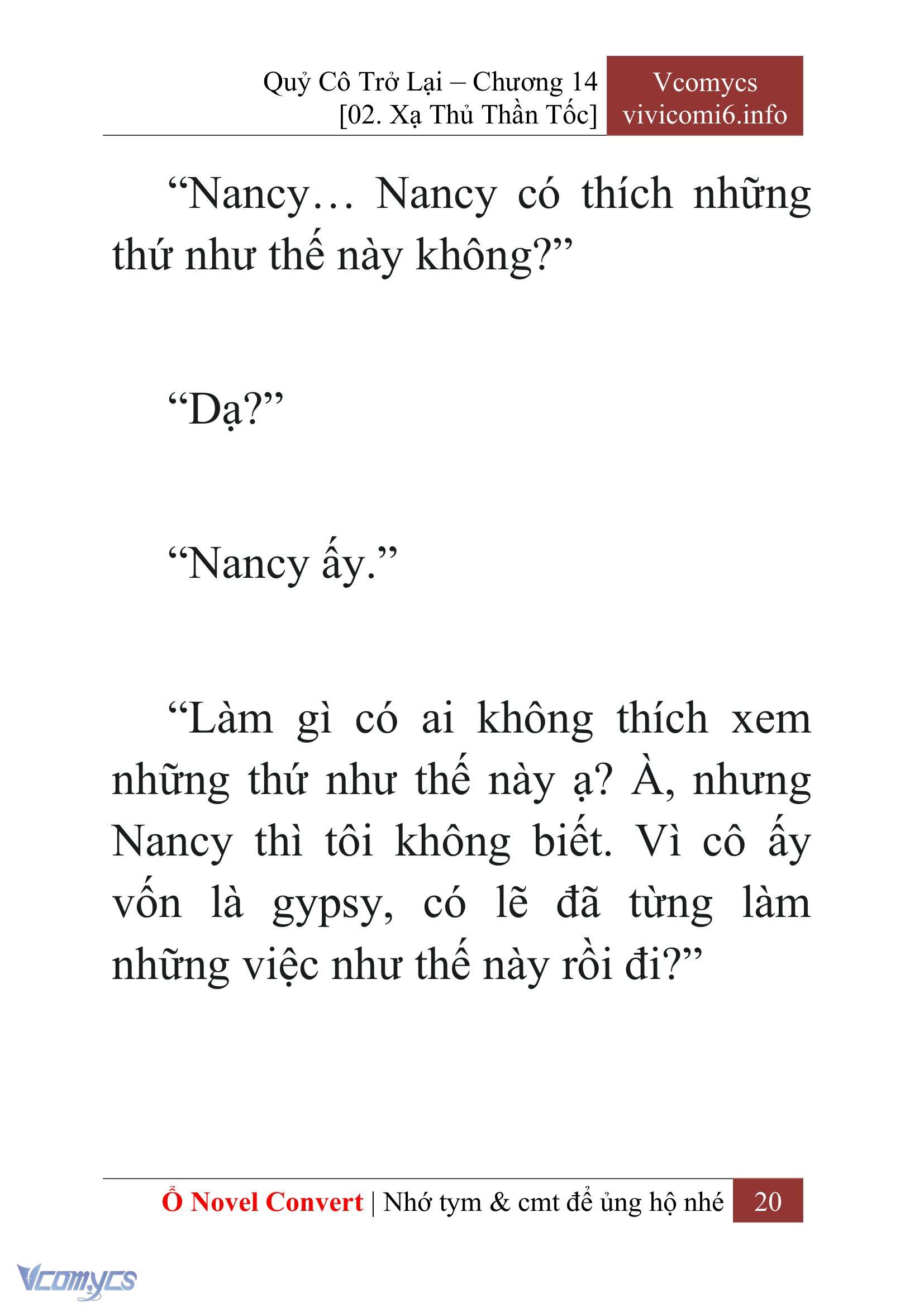 [Novel] Quý Cô Trở Lại Chap 14 - Trang 2