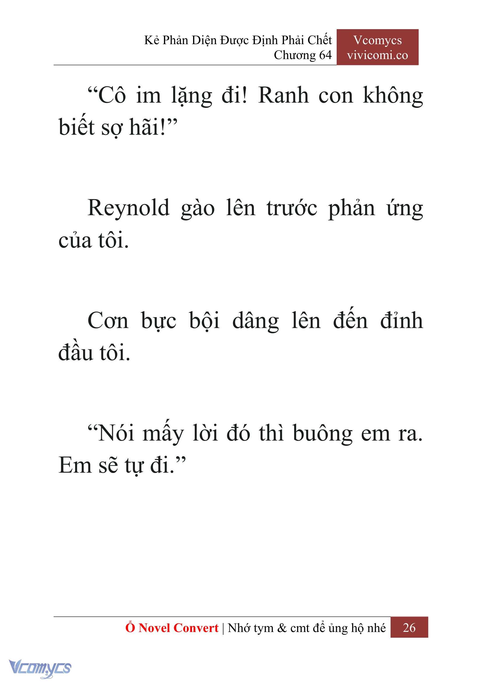[Novel] Kẻ Phản Diện Được Định Phải Chết Chap 64 - Next Chap 65