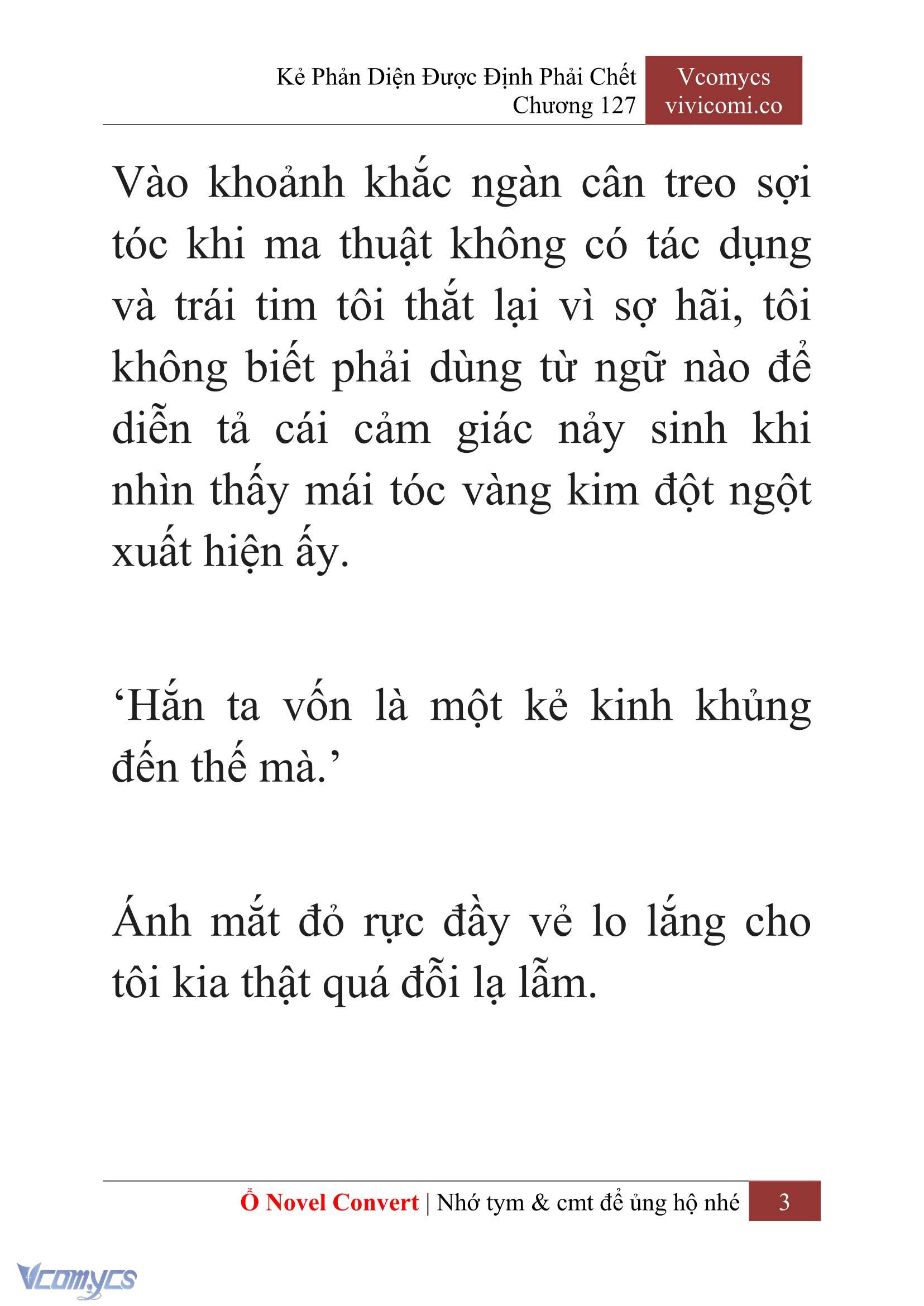 [Novel] Kẻ Phản Diện Được Định Phải Chết Chap 127 - Trang 2