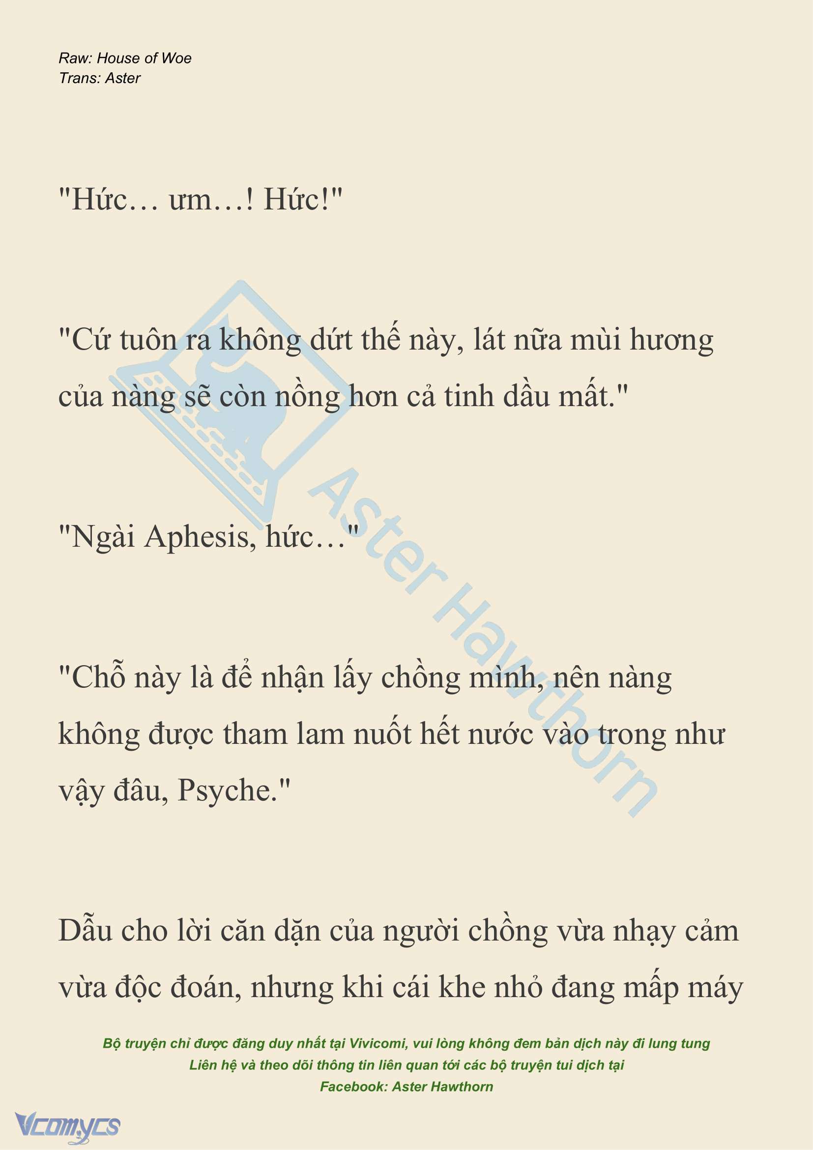 [NOVEL] Dành Cho Các Nữ Thần: Dành cho Psyche Chap 22 - Trang 2