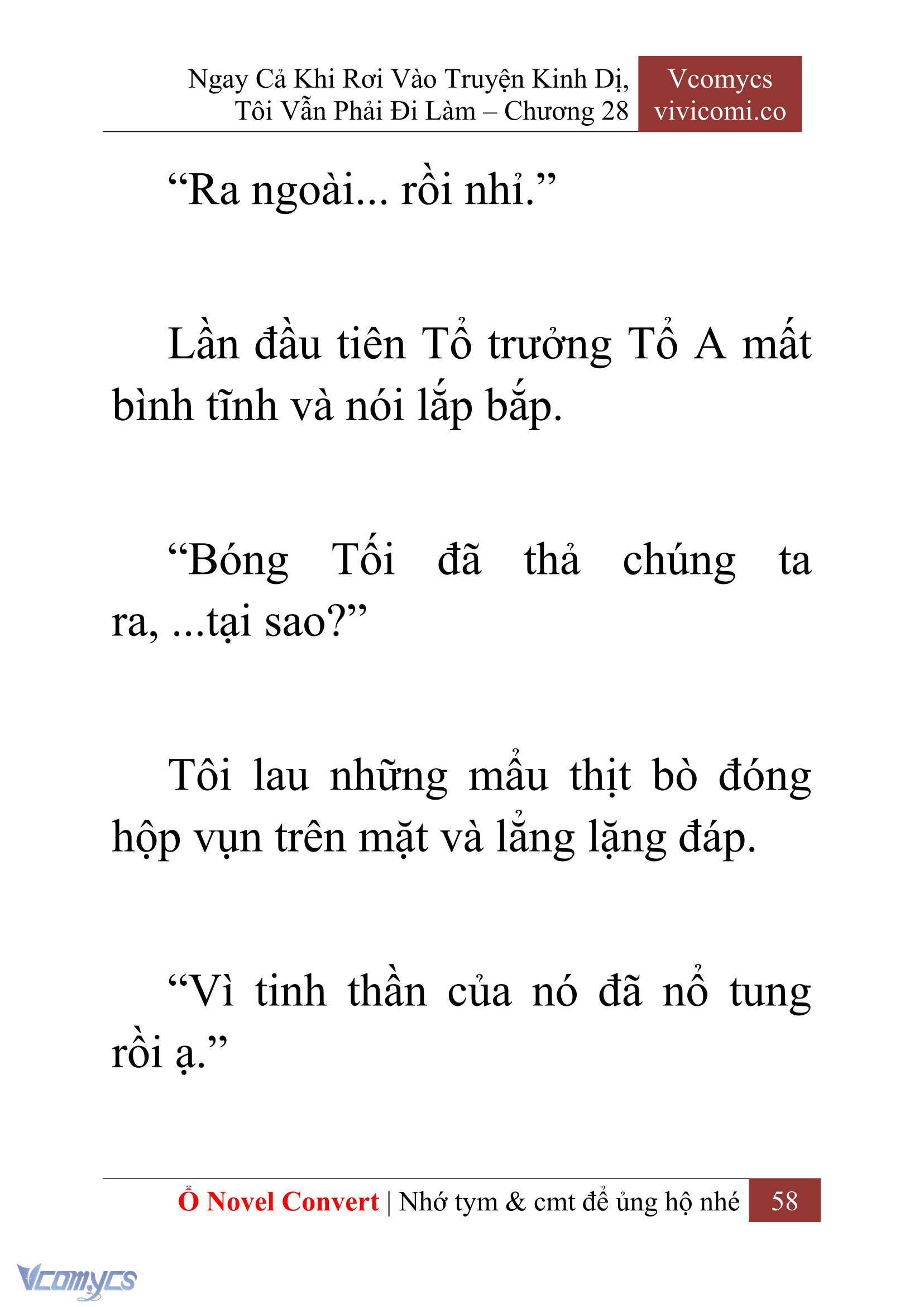 [Novel] Ngay Cả Khi Rơi Vào Truyện Kinh Dị, Tôi Vẫn Phải Đi Làm Chap 28 - Trang 2