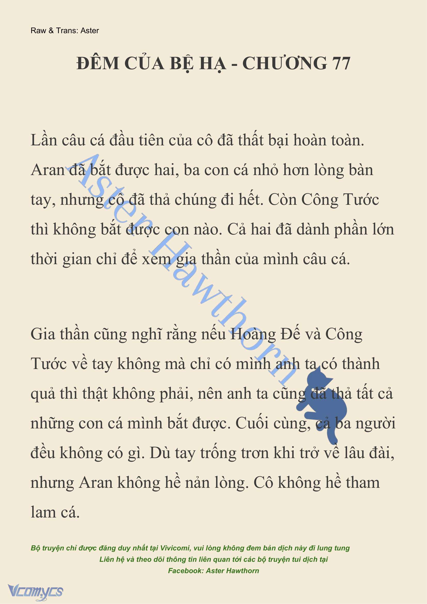 [NOVEL] Đêm Của Bệ Hạ Chap 77 - Next Chap 78