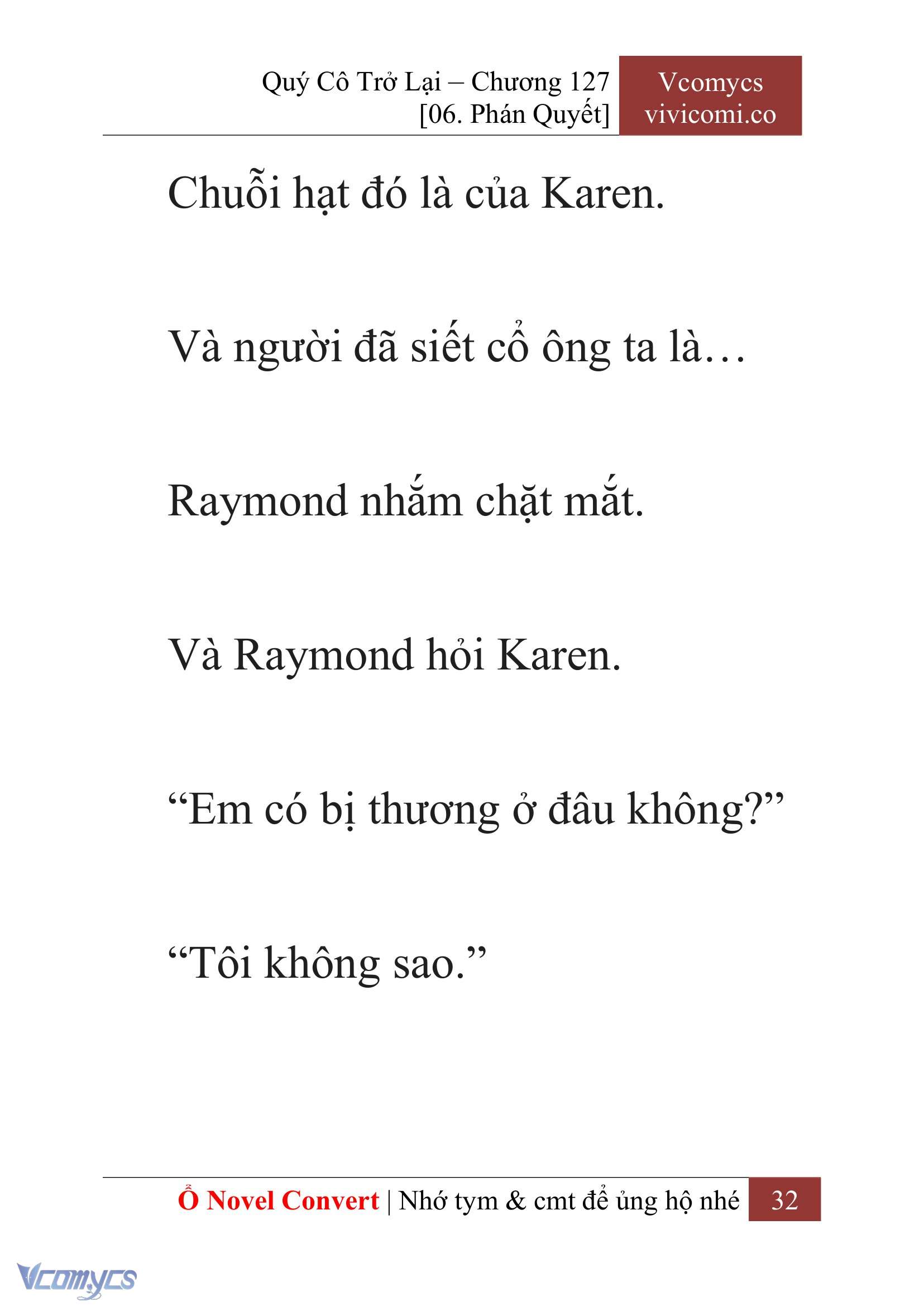 [Novel] Quý Cô Trở Lại Chap 127 - Trang 2