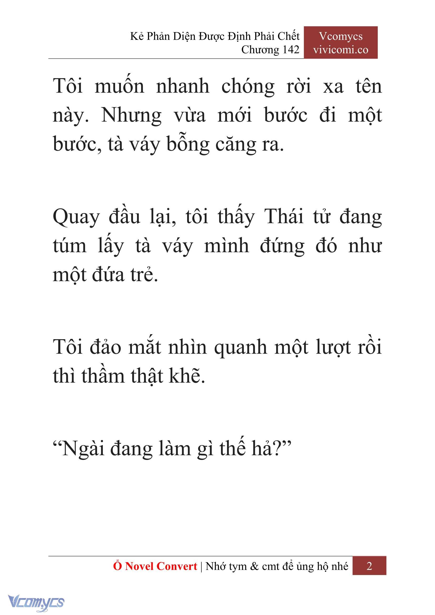 [Novel] Kẻ Phản Diện Được Định Phải Chết Chap 142 - Trang 2