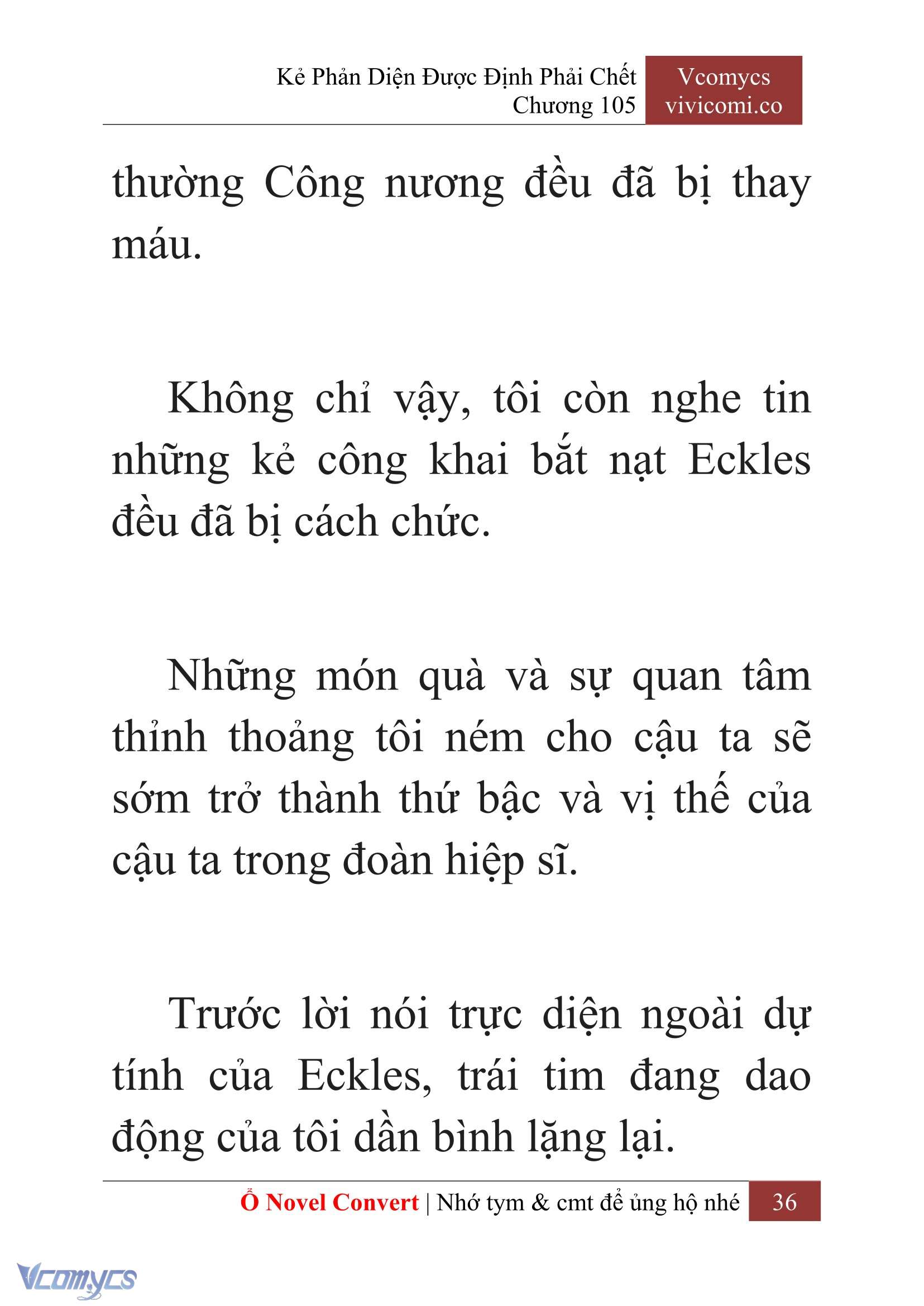 [Novel] Kẻ Phản Diện Được Định Phải Chết Chap 105 - Next Chap 106