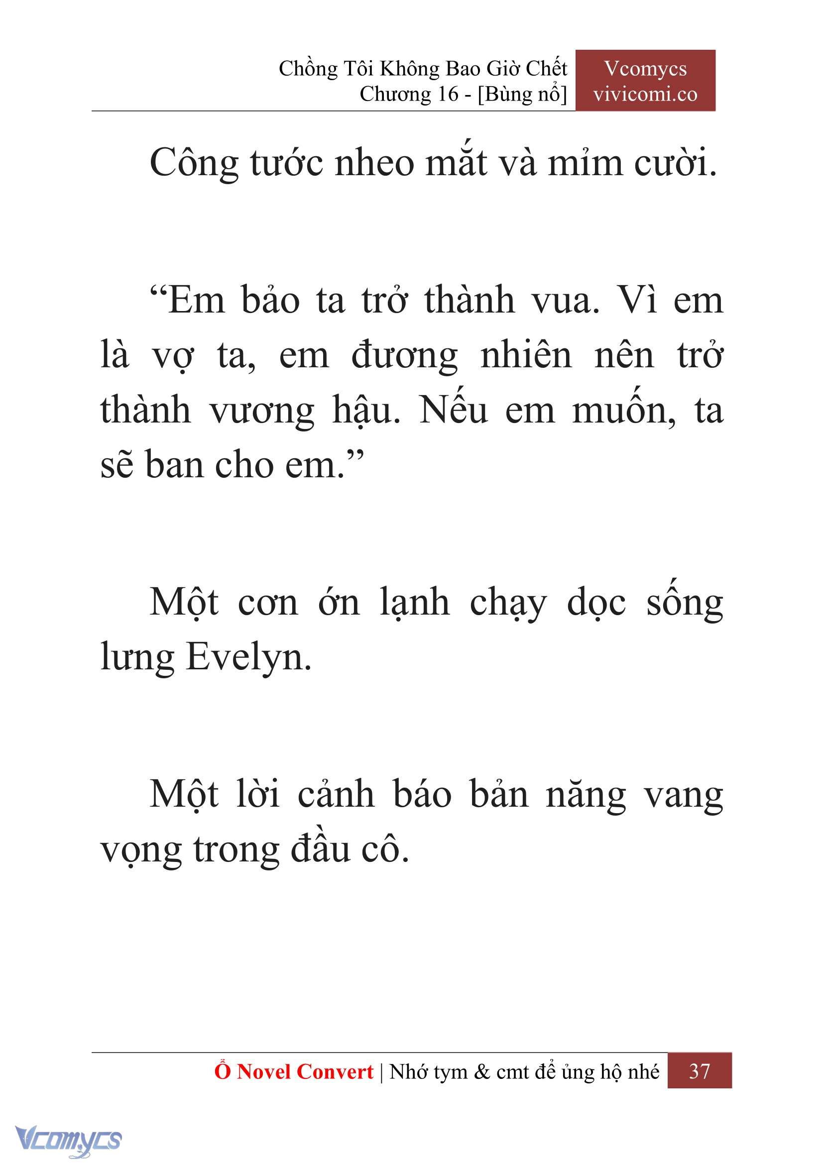 [Novel] Chồng Tôi Không Bao Giờ Chết Chap 16 - Trang 2