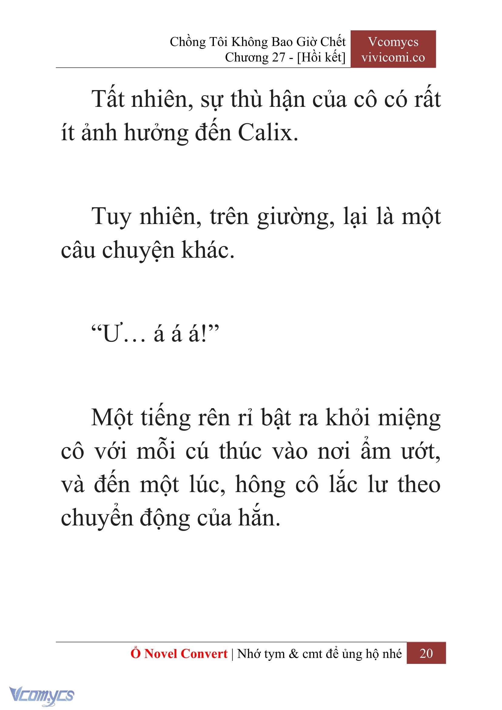 [Novel] Chồng Tôi Không Bao Giờ Chết Chap 27 - Trang 2