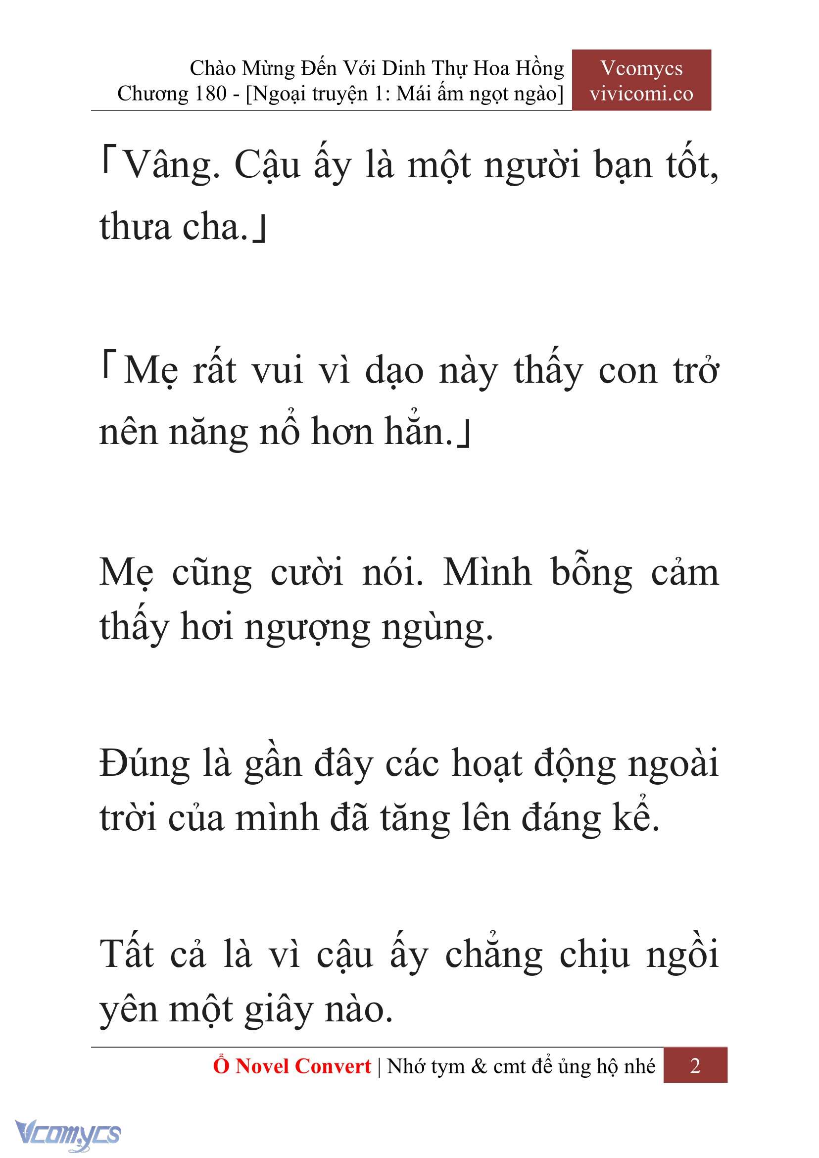 [Novel] Chào Mừng Đến Với Dinh Thự Hoa Hồng Chap 180 - Next Chap 181