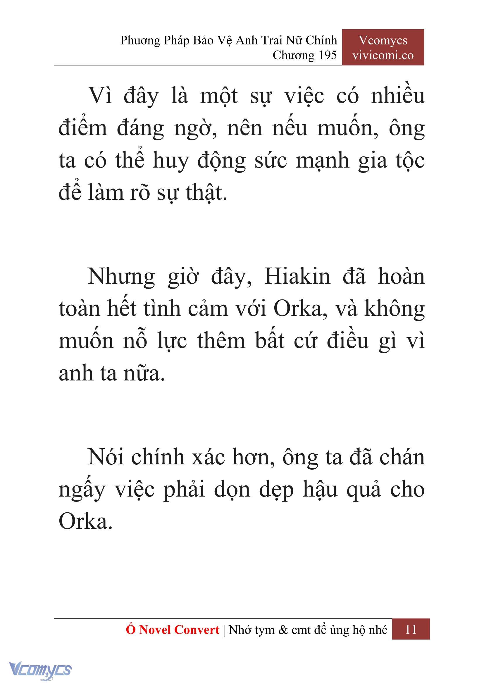 [Novel] Phương Pháp Bảo Vệ Anh Trai Nữ Chính Chap 195 - Trang 2