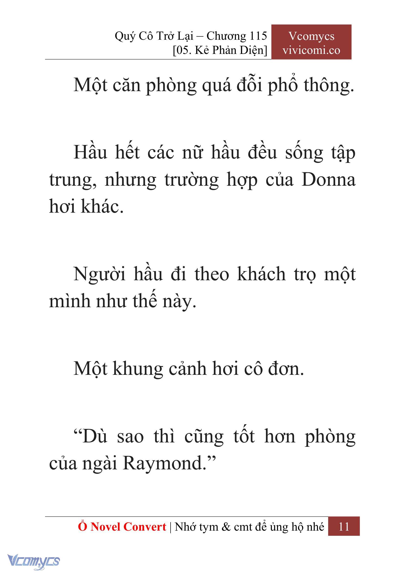 [Novel] Quý Cô Trở Lại Chap 115 - Trang 2