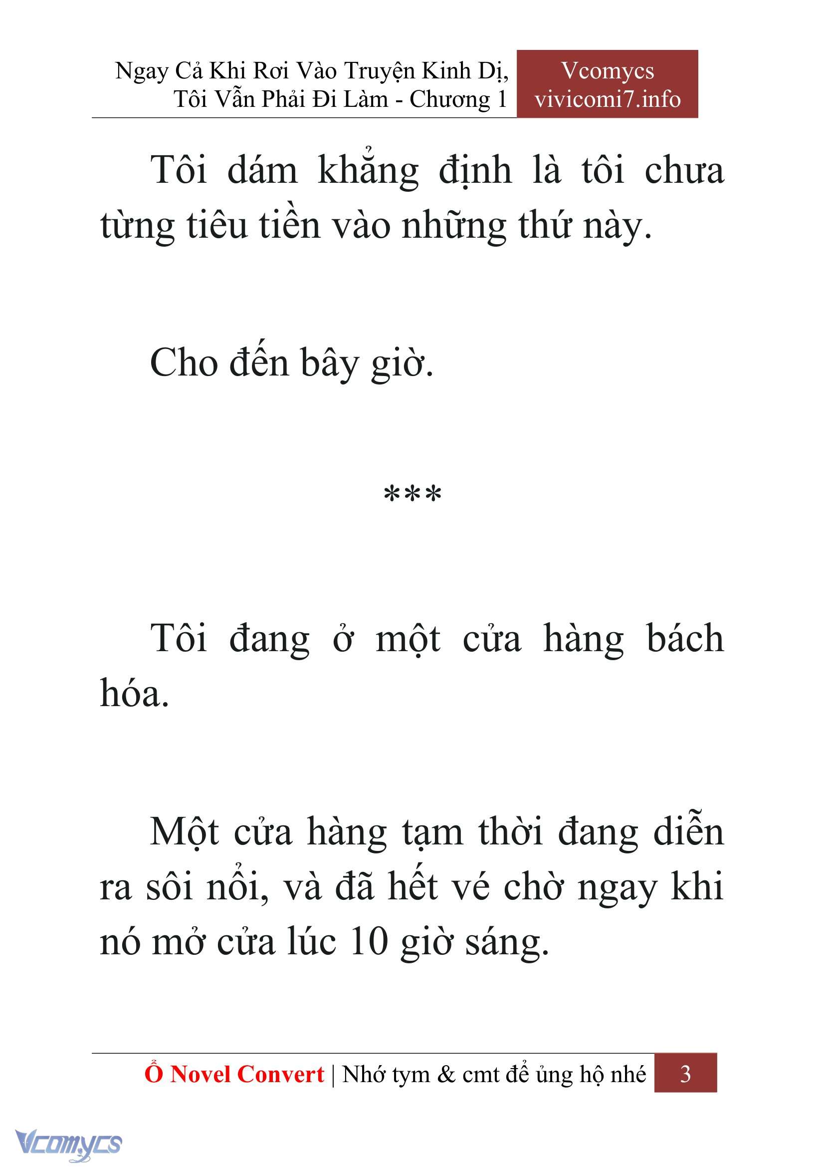 [Novel] Ngay Cả Khi Rơi Vào Truyện Kinh Dị, Tôi Vẫn Phải Đi Làm Chap 1 - Trang 2