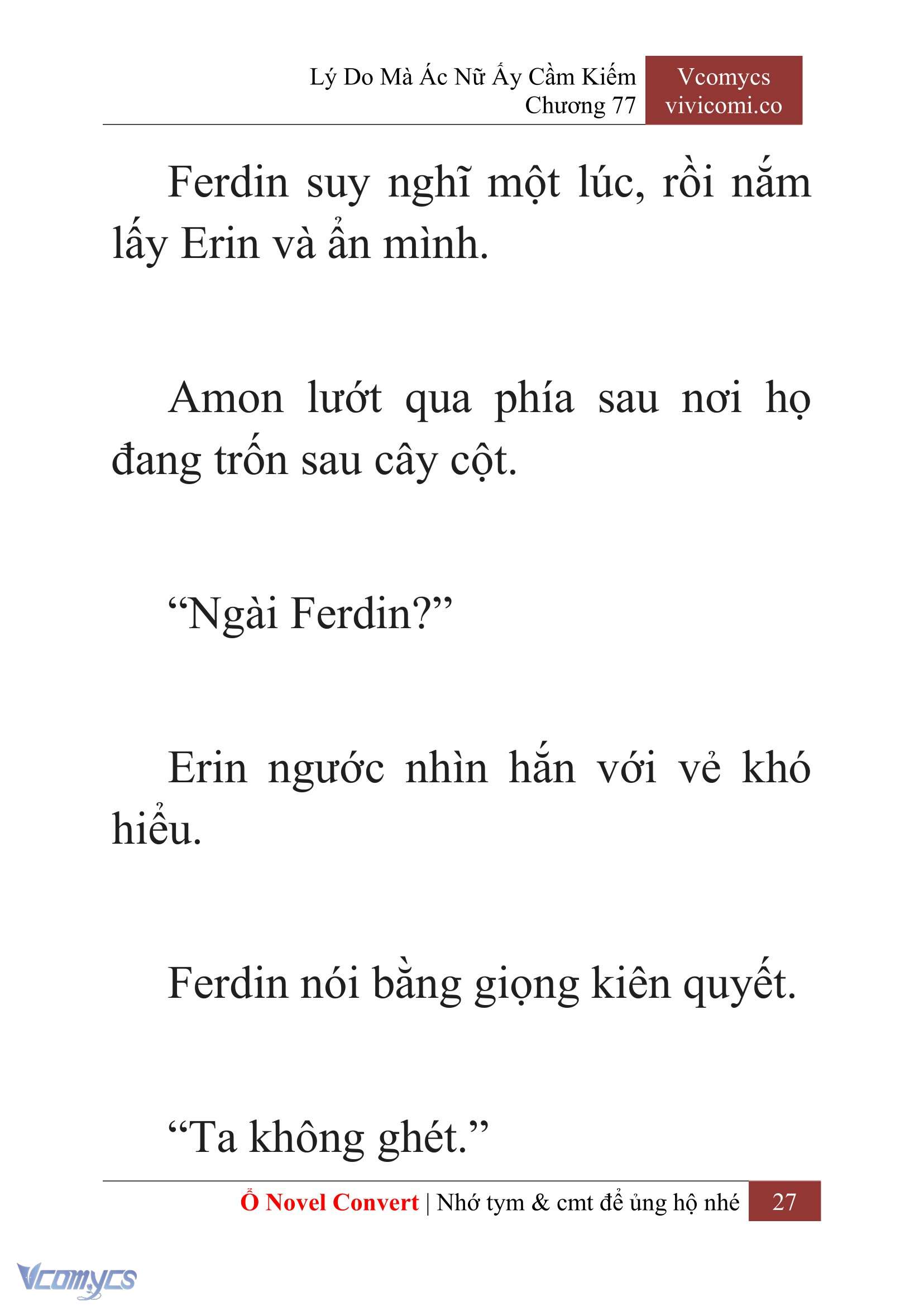 [Novel] Lý Do Mà Ác Nữ Ấy Cầm Kiếm Chap 77 - Next Chap 78