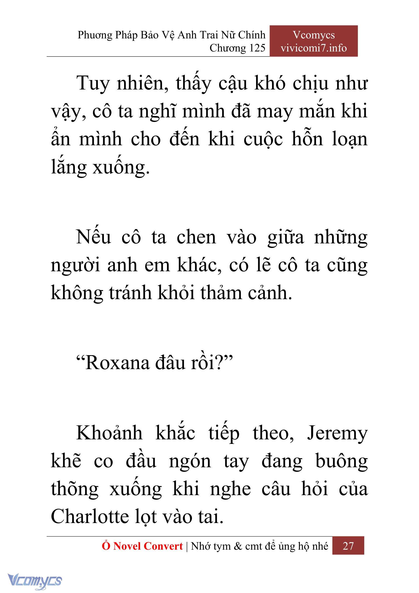 [Novel] Phương Pháp Bảo Vệ Anh Trai Nữ Chính Chap 125 - Trang 2