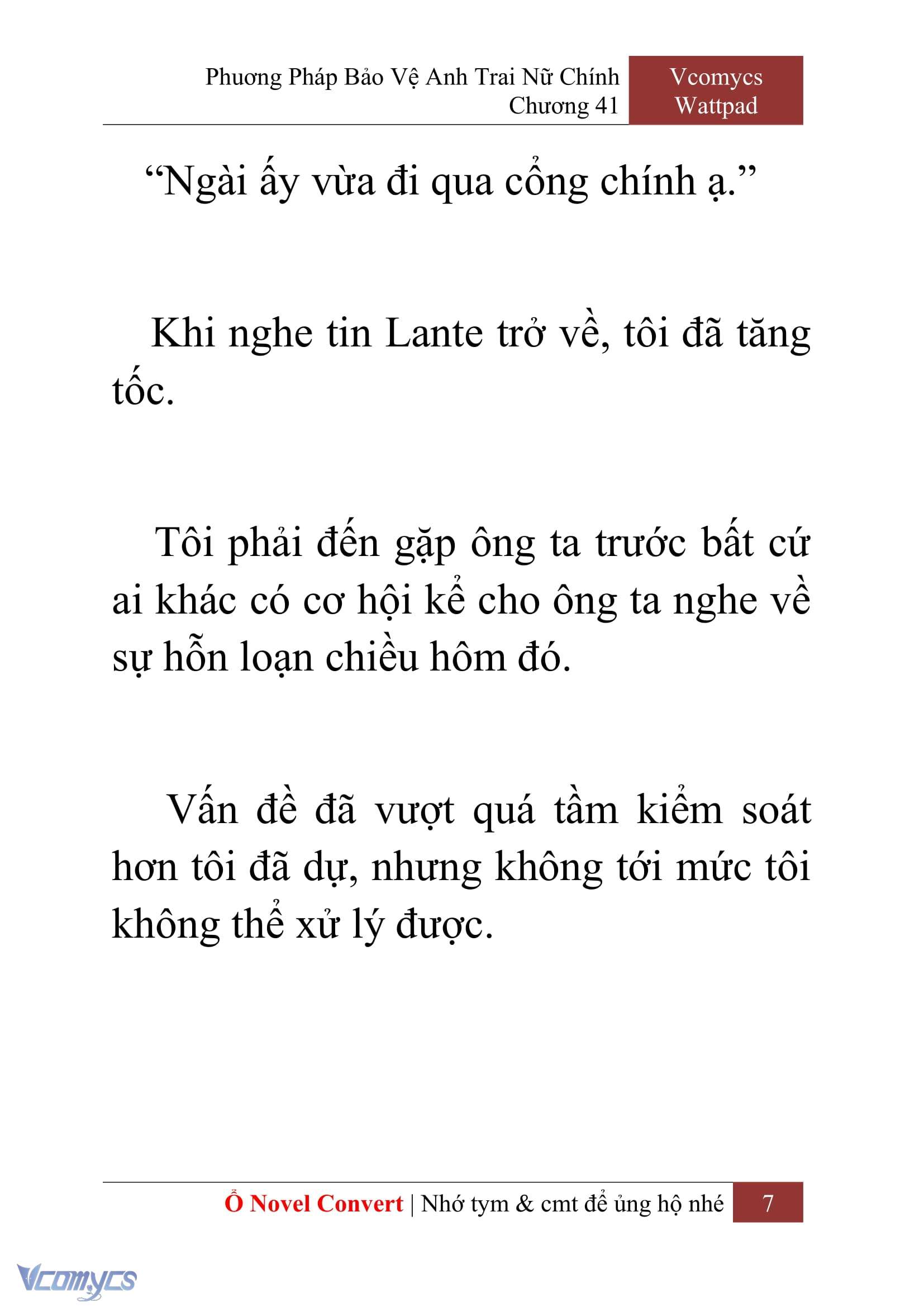 [Novel] Phương Pháp Bảo Vệ Anh Trai Nữ Chính Chap 41 - Trang 2
