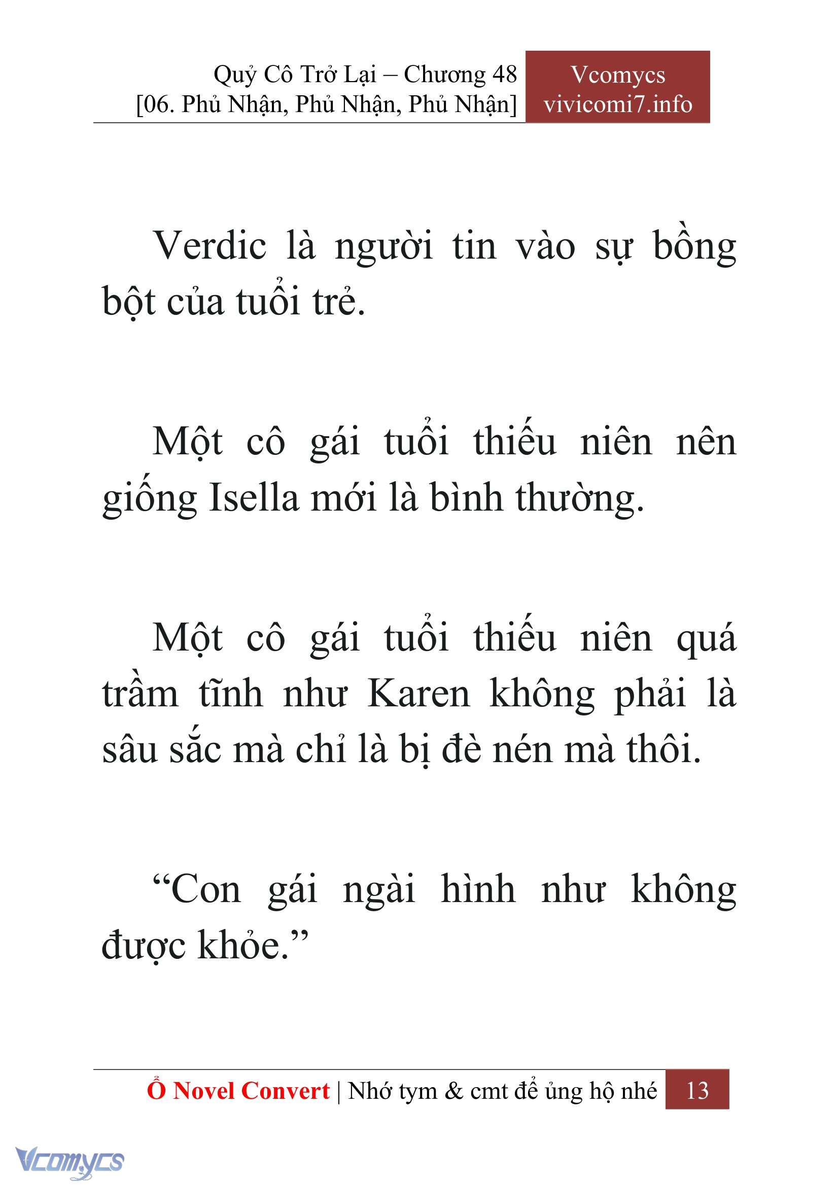 [Novel] Quý Cô Trở Lại Chap 48 - Trang 2