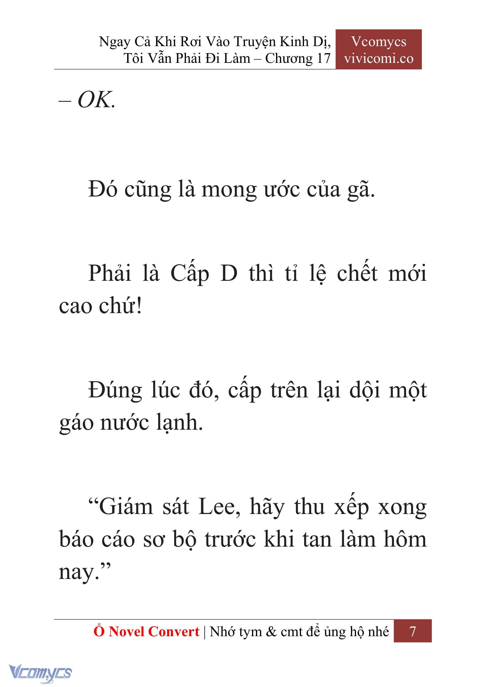 [Novel] Ngay Cả Khi Rơi Vào Truyện Kinh Dị, Tôi Vẫn Phải Đi Làm Chap 17 - Trang 2