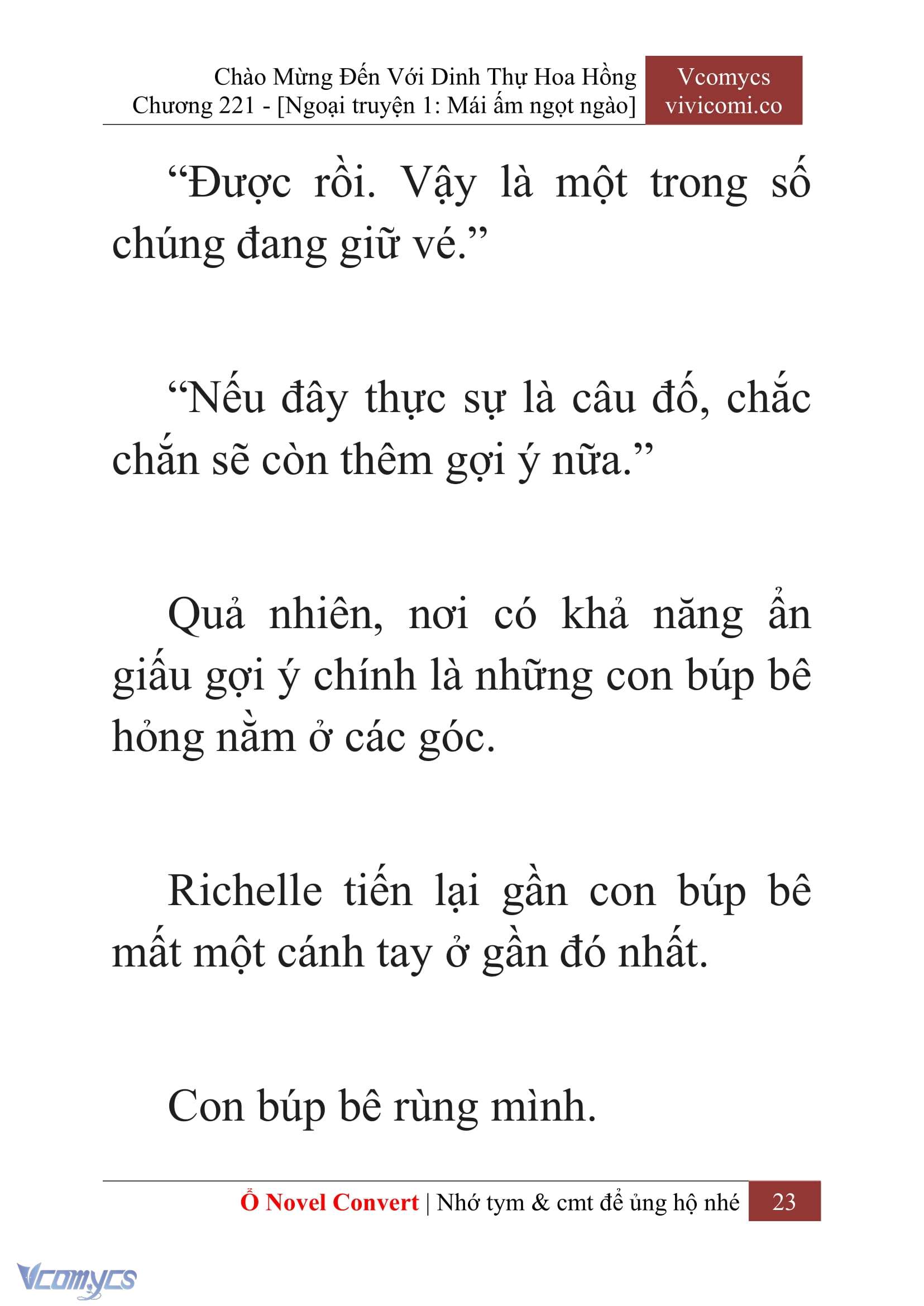 [Novel] Chào Mừng Đến Với Dinh Thự Hoa Hồng Chap 221 - Next Chap 222