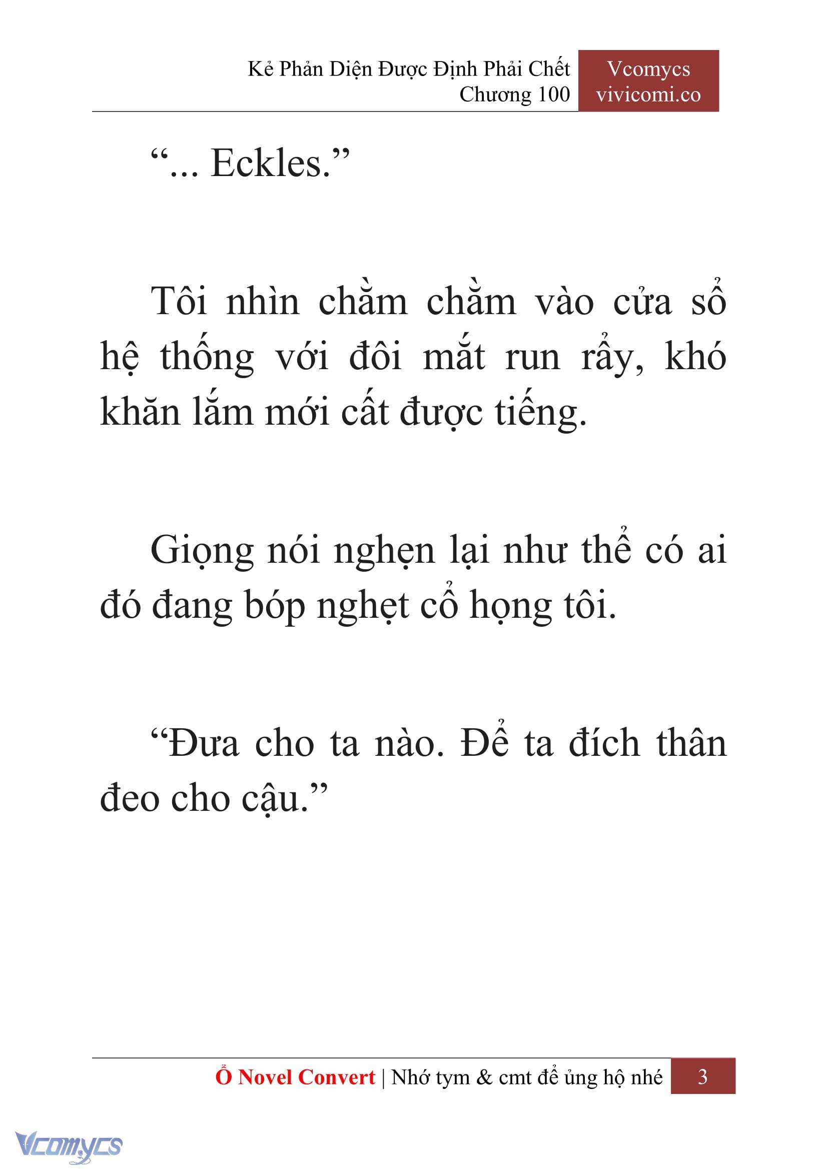 [Novel] Kẻ Phản Diện Được Định Phải Chết Chap 100 - Next Chap 101