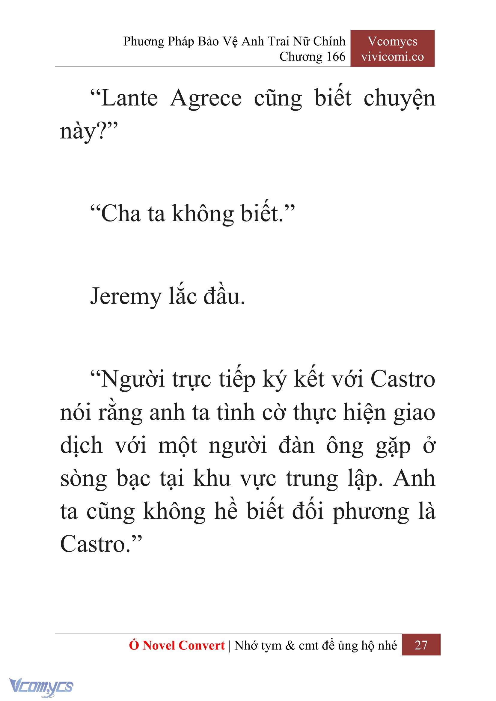 [Novel] Phương Pháp Bảo Vệ Anh Trai Nữ Chính Chap 166 - Trang 2