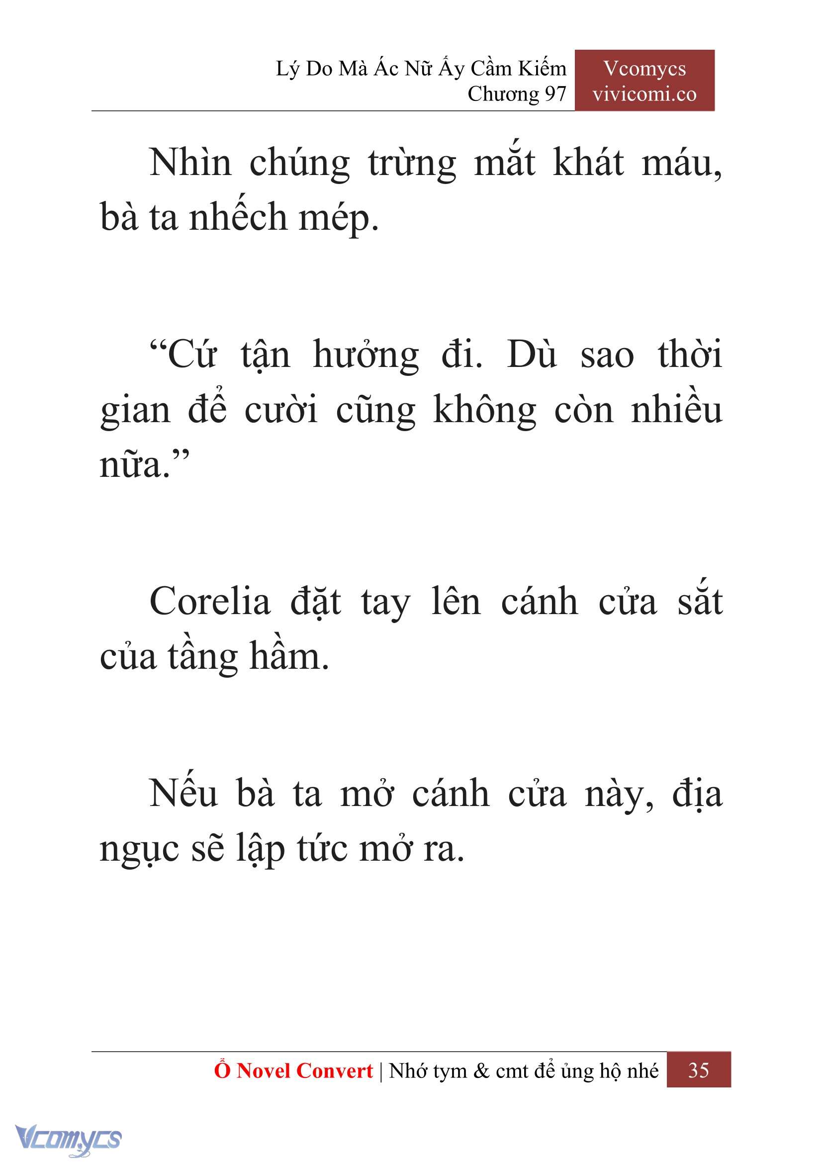 [Novel] Lý Do Mà Ác Nữ Ấy Cầm Kiếm Chap 97 - Next Chap 98