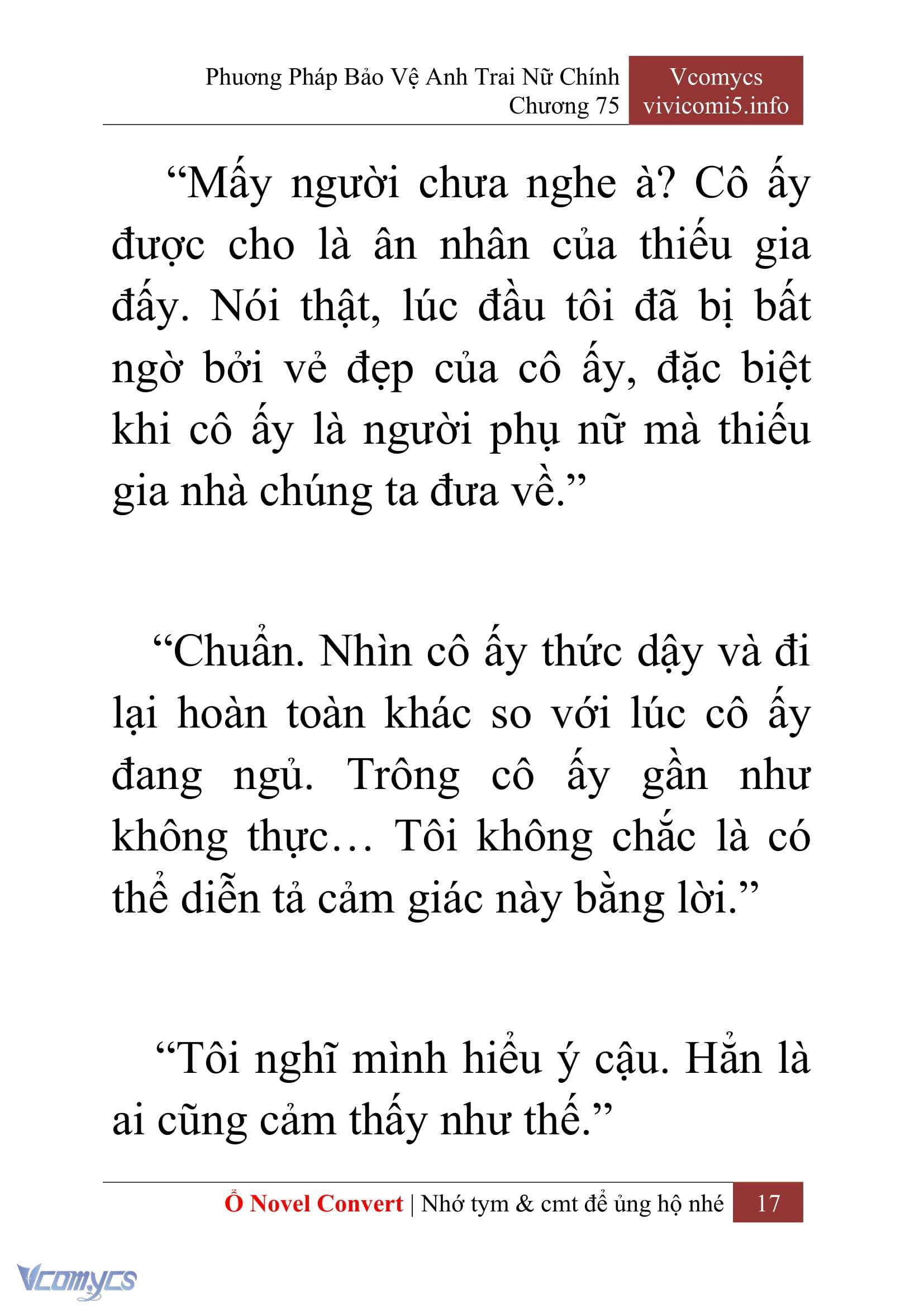 [Novel] Phương Pháp Bảo Vệ Anh Trai Nữ Chính Chap 75 - Trang 2