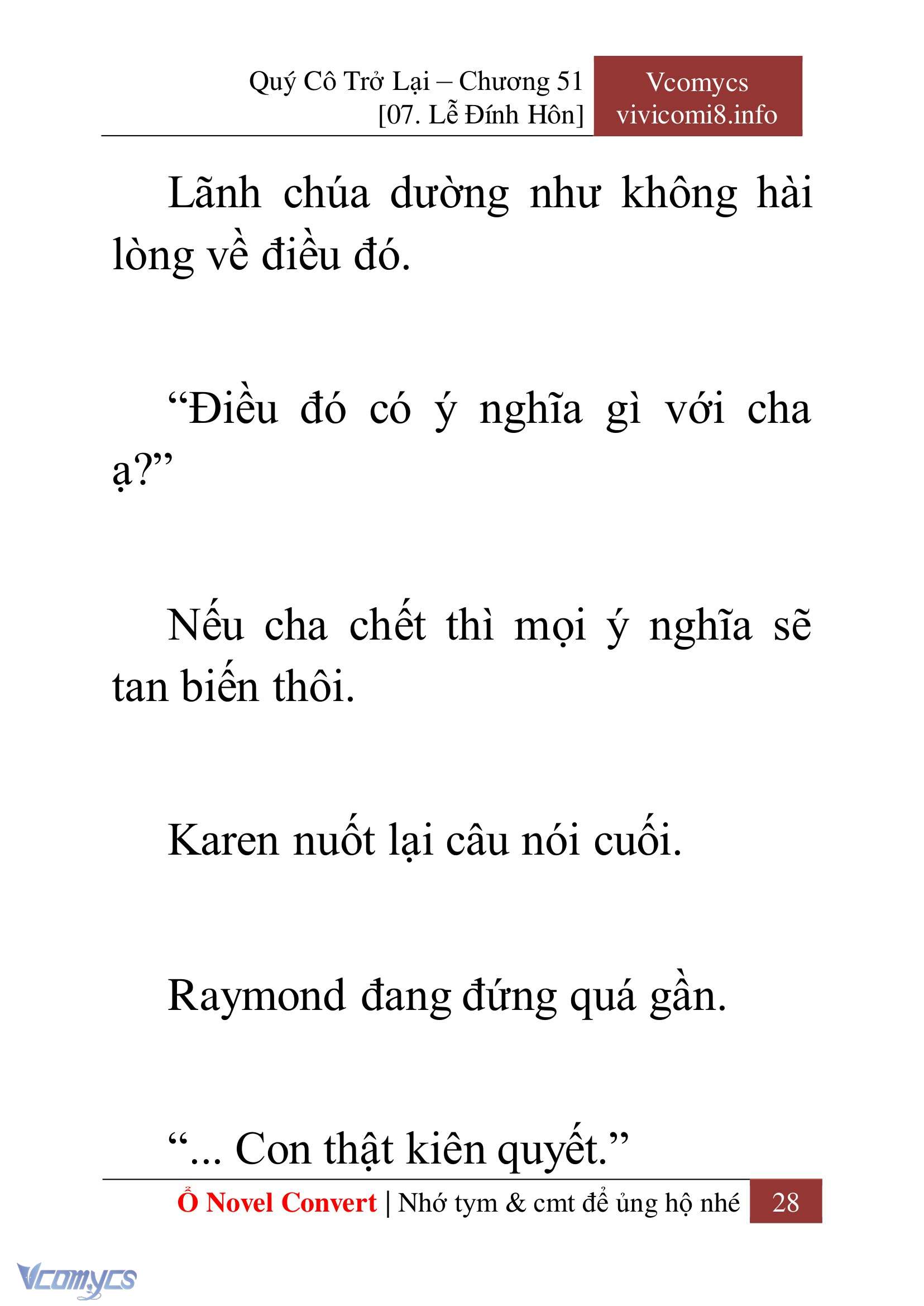 [Novel] Quý Cô Trở Lại Chap 51 - Trang 2